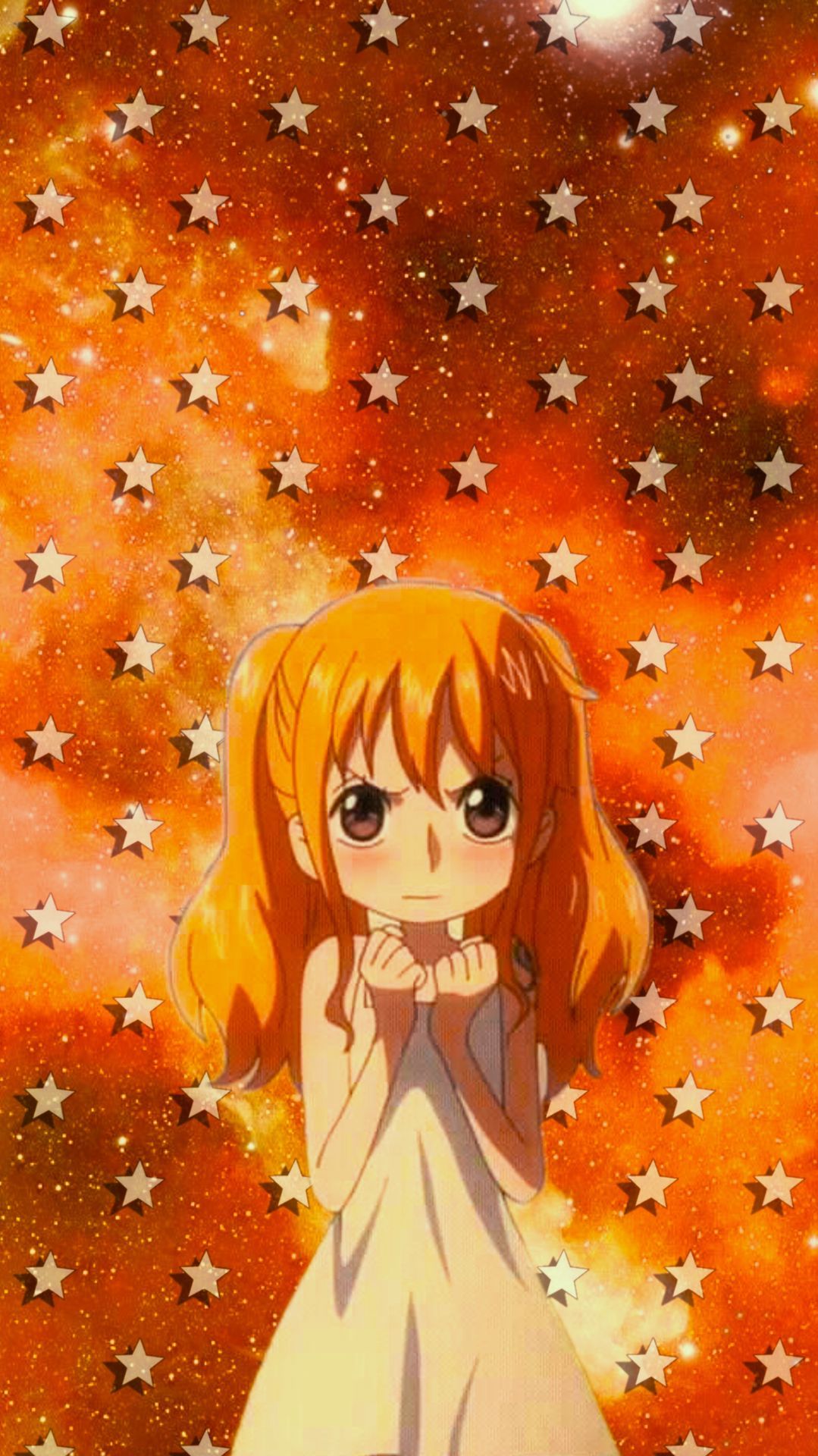 Anime Girl Wallpaper Orange Wallpaper HD