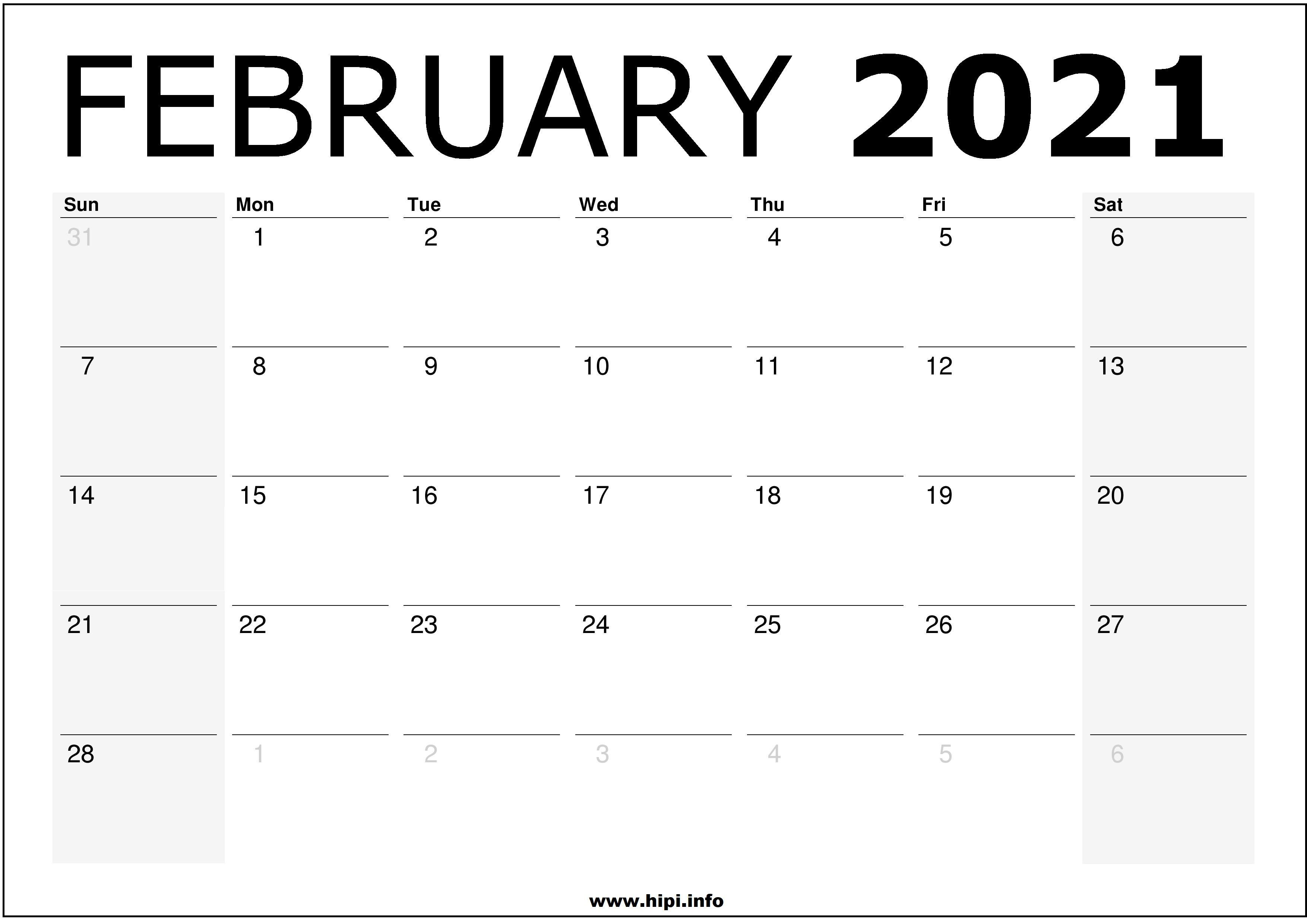 February 2021 Calendar Wallpaper Free February 2021 Calendar Background