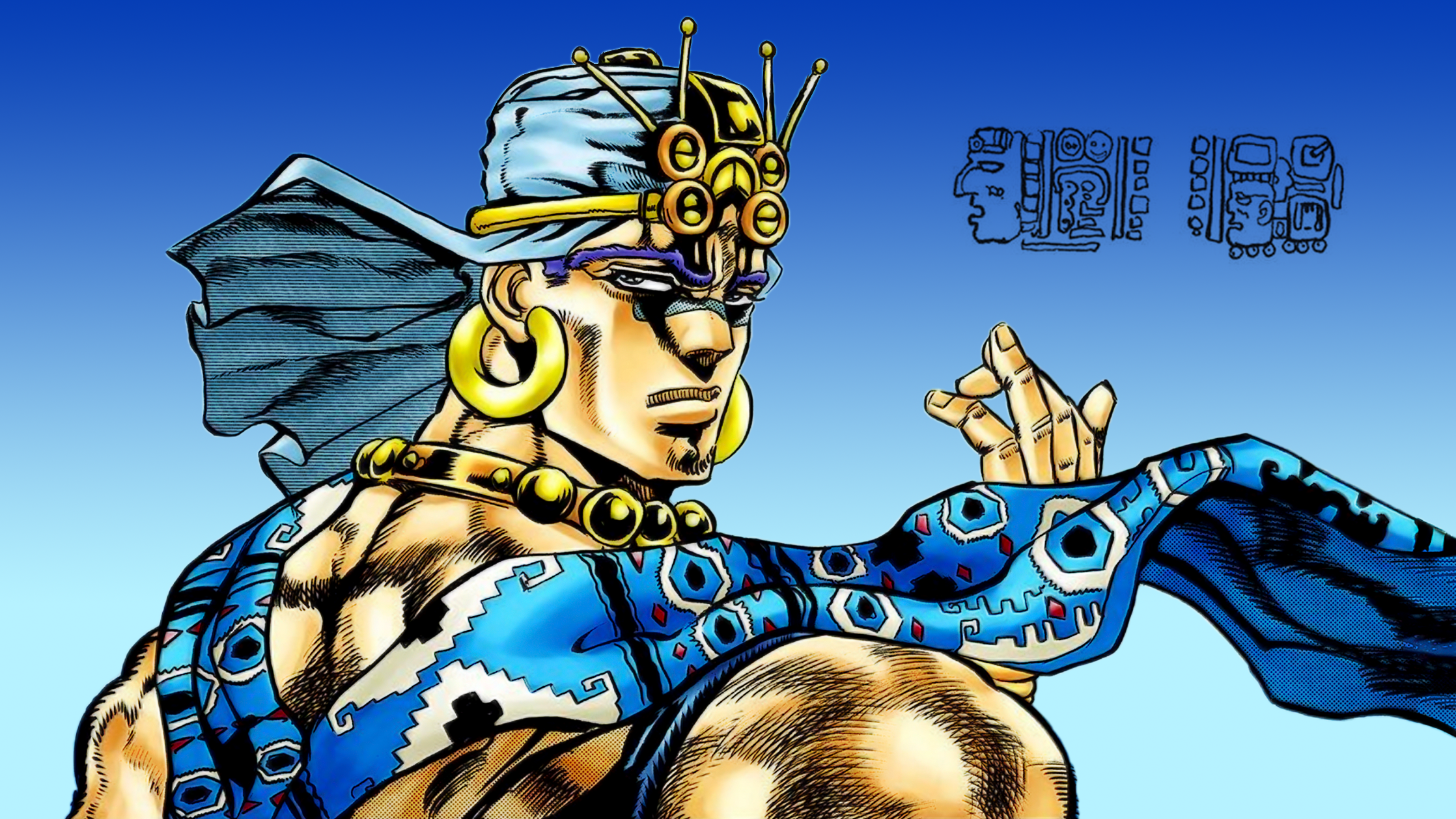 Posting a wallpaper a day until stone ocean is animated day 298: Wamuu