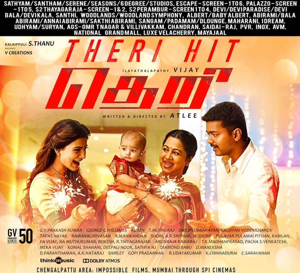 Thalapathy Vijay HD Wallpaper, photos And Image With Radhika Theri Wallpaper & Background Download