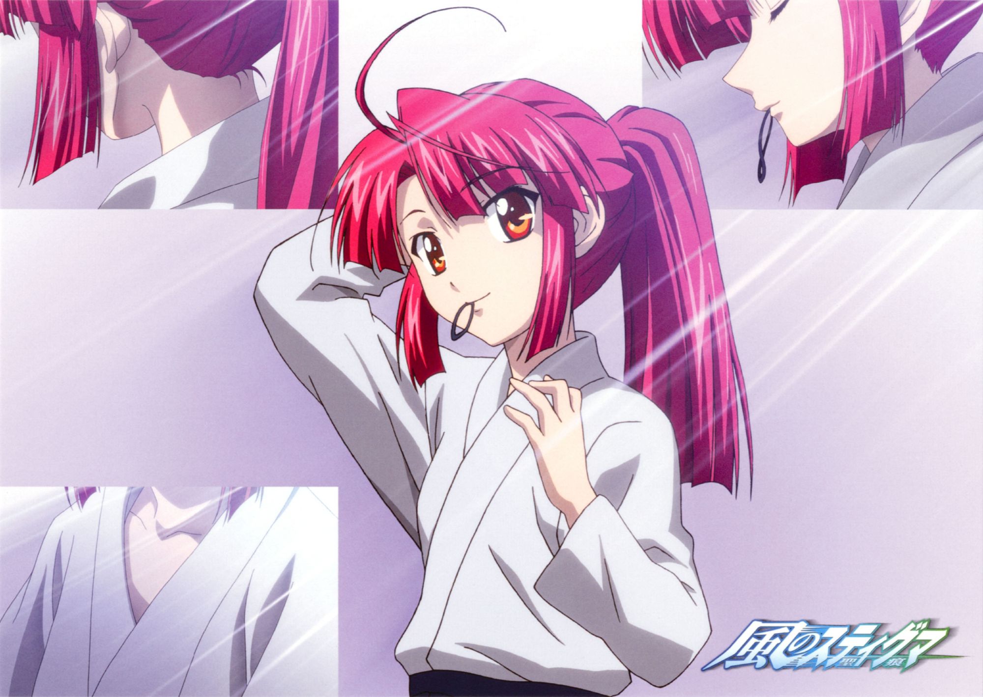 kannagi ayano kaze no stigma long hair red eyes red hair scan. konachan.com.com Anime Wallpaper