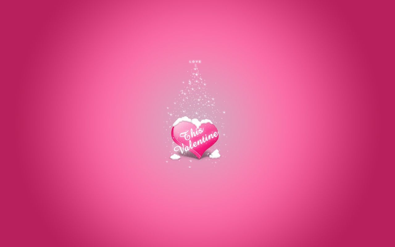 Love pink Valentine Wallpaper