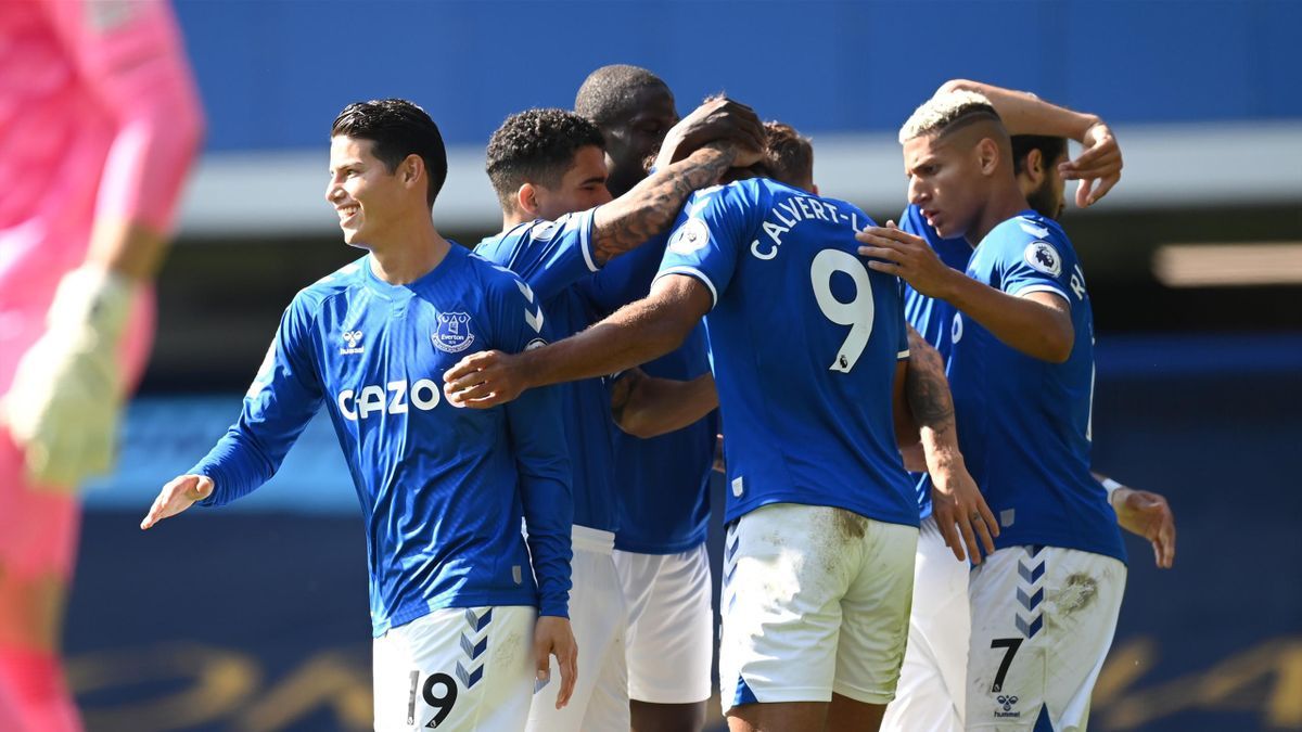 Calvert Lewin Hits Hat Trick And James Shines As Everton Hit Five Past Ten Man West Brom