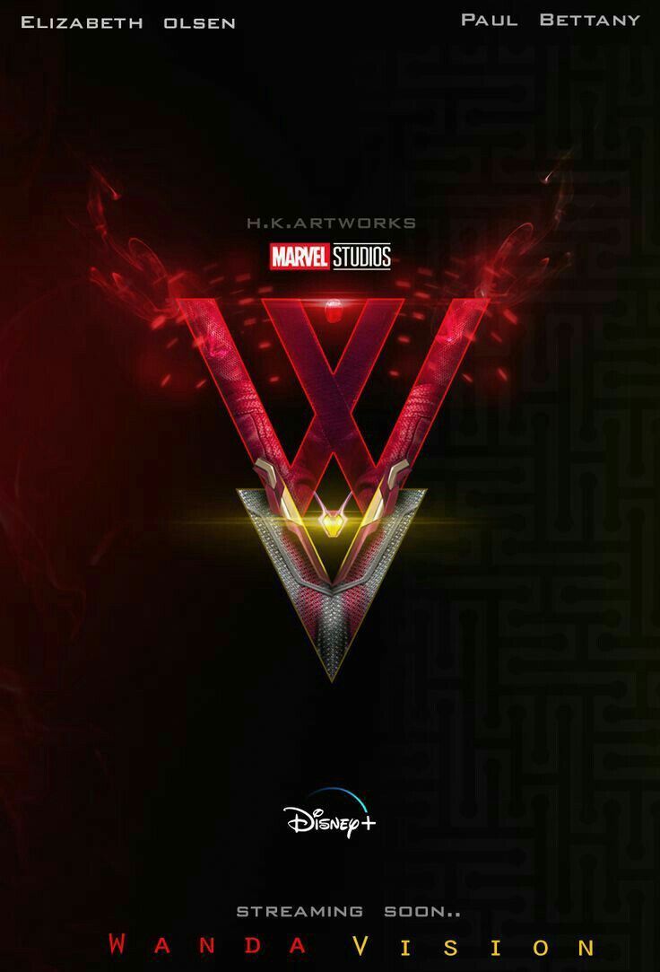 WANDA VISION series poster art for iPhone. HD poster. Wanda and vision, Marvel, Upcoming marvel movies