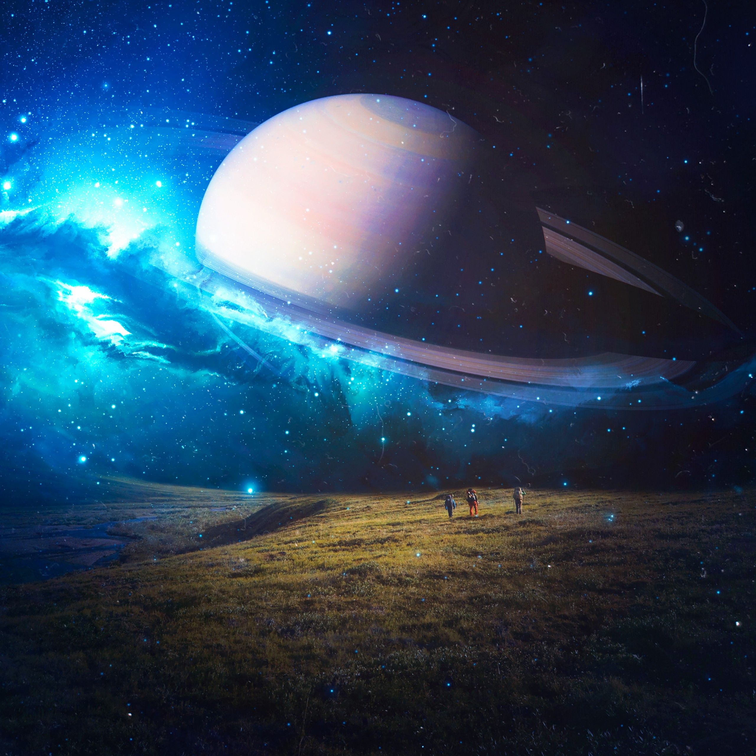 Exploring 4K Wallpaper, Saturn, Planet, Surreal, Time travel, Space, Fantasy