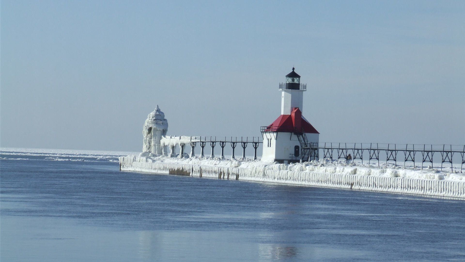 Winter Lighthouse Wallpaper Desktop