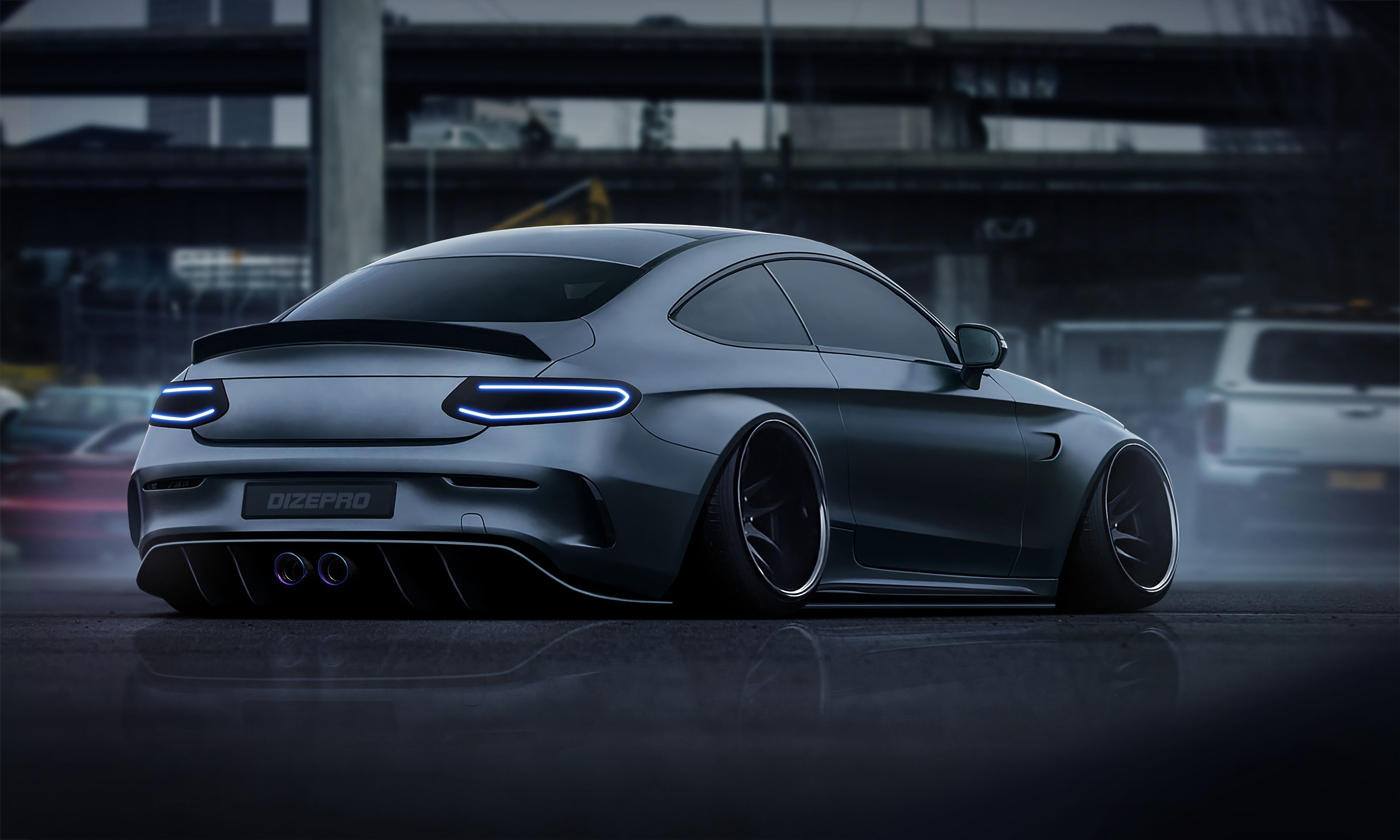 Dark Side Car Digital Art 4k, HD Cars