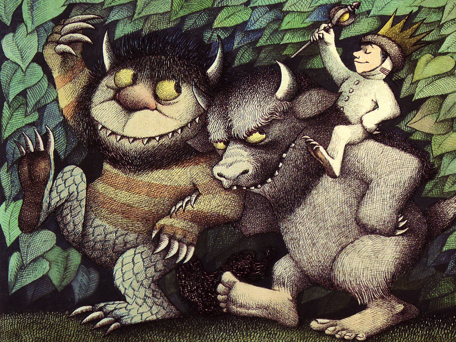 Where the Wild Things Are Movie and Book Drawing Wallpaper (All Sizes)