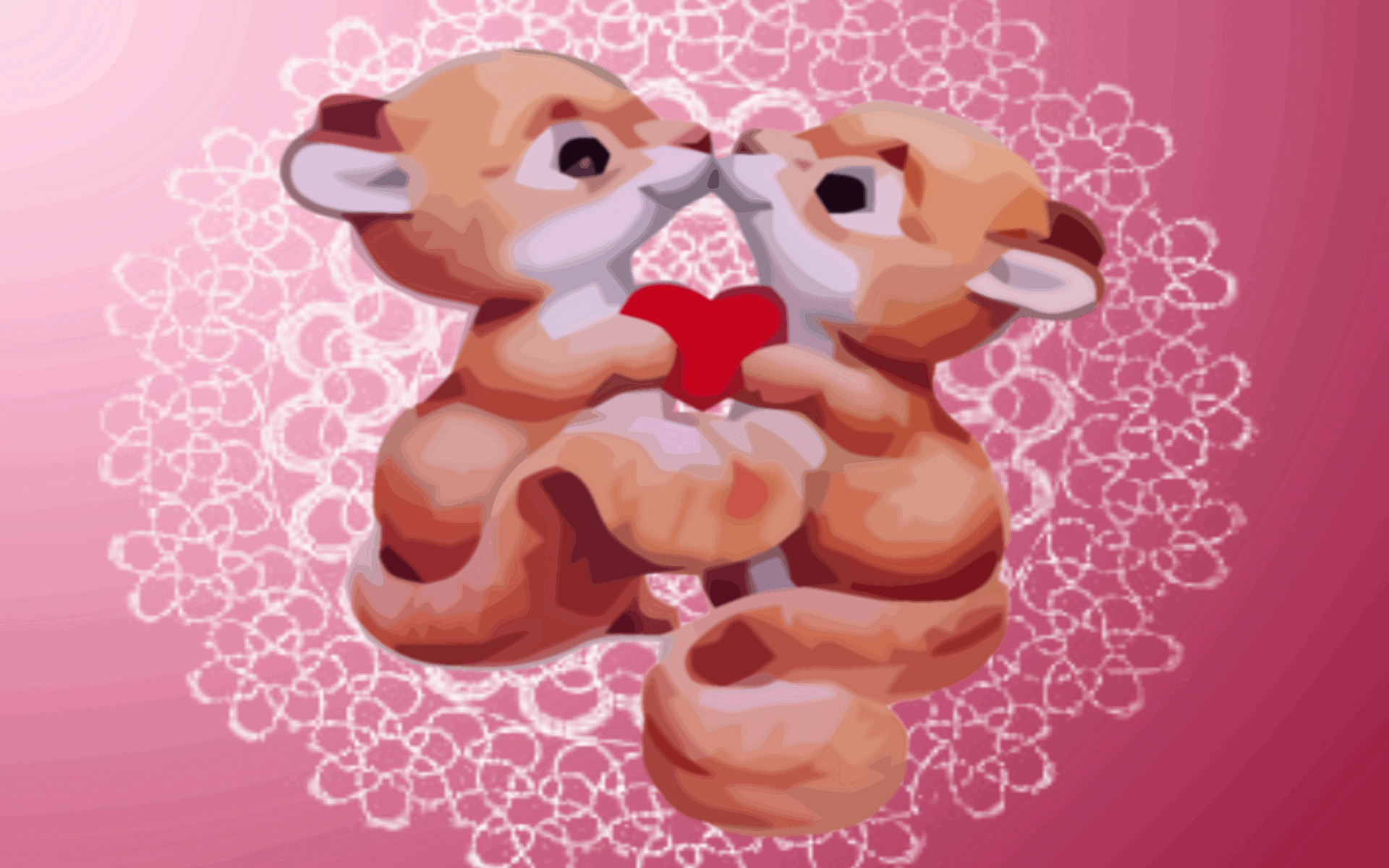 Free Animal Valentine Wallpaper