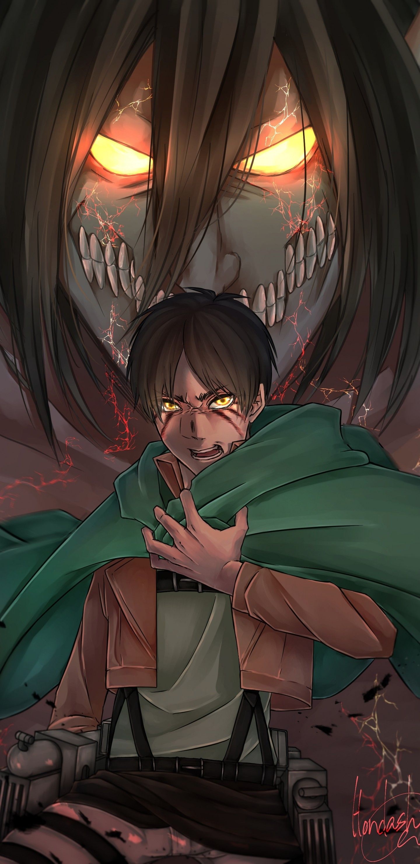 Download 1440x2960 Eren Jaeger, Shingeki No Kyojin, Titan, Attack On Titan Wallpaper for Sams. Attack on titan season, Attack on titan anime, Attack on titan art