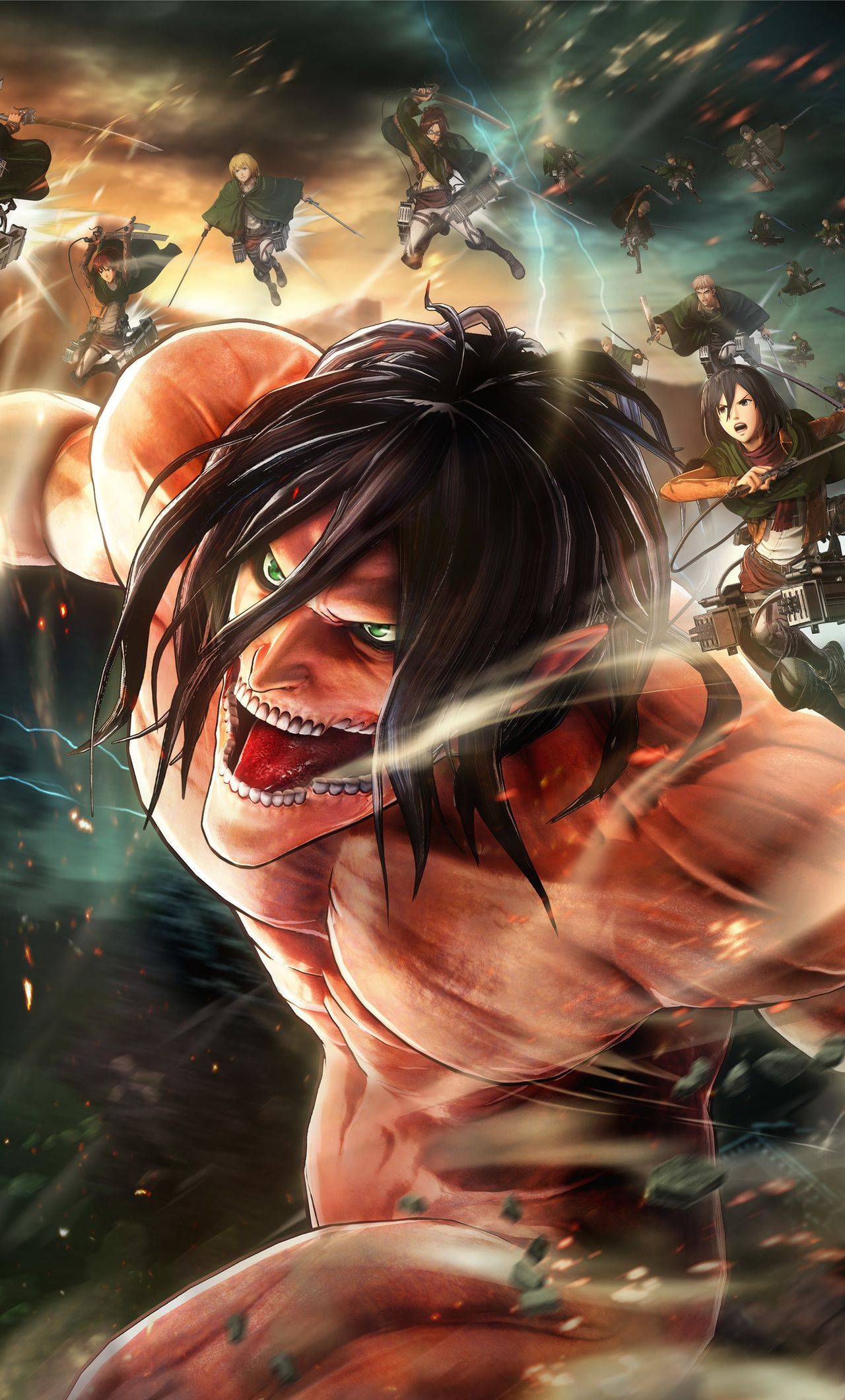 Attack On Titan Amoled Wallpapers - Wallpaper Cave