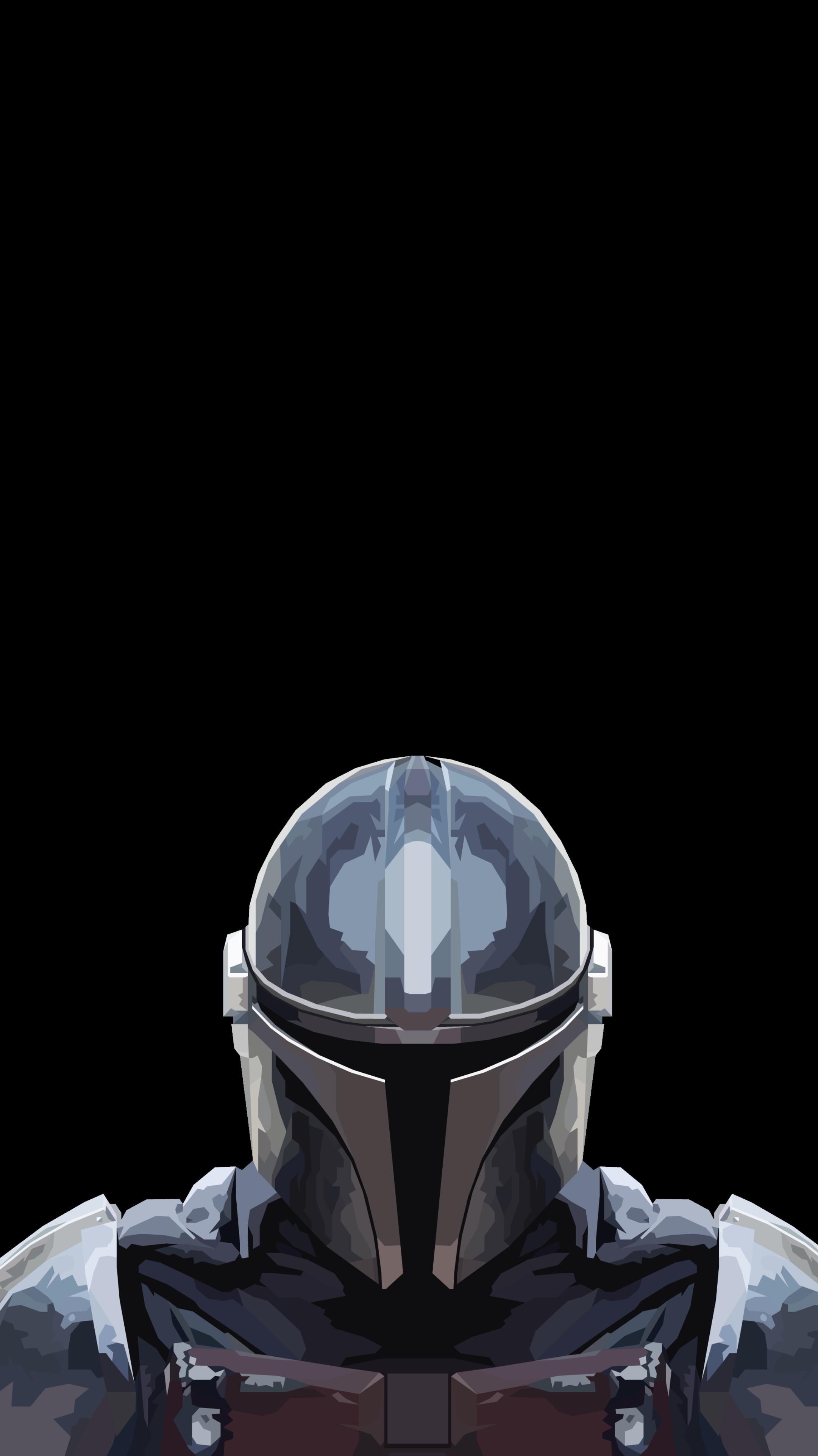 The Mandalorian wallpapers: OLED iPhone screens edition