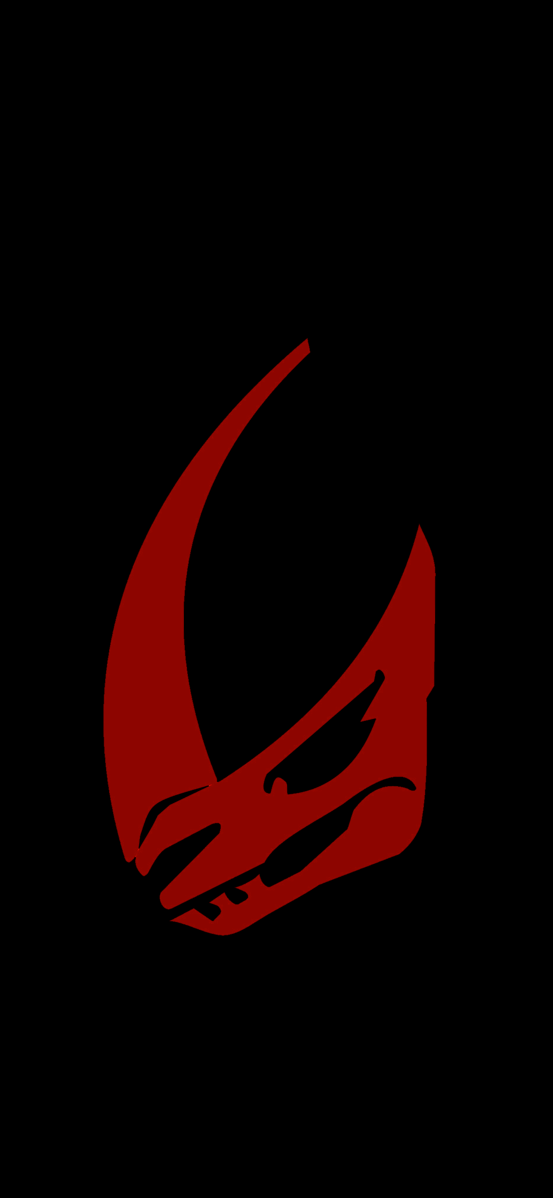 OLED Mandalorian Signet Wallpaper (credit and more colors in comments)