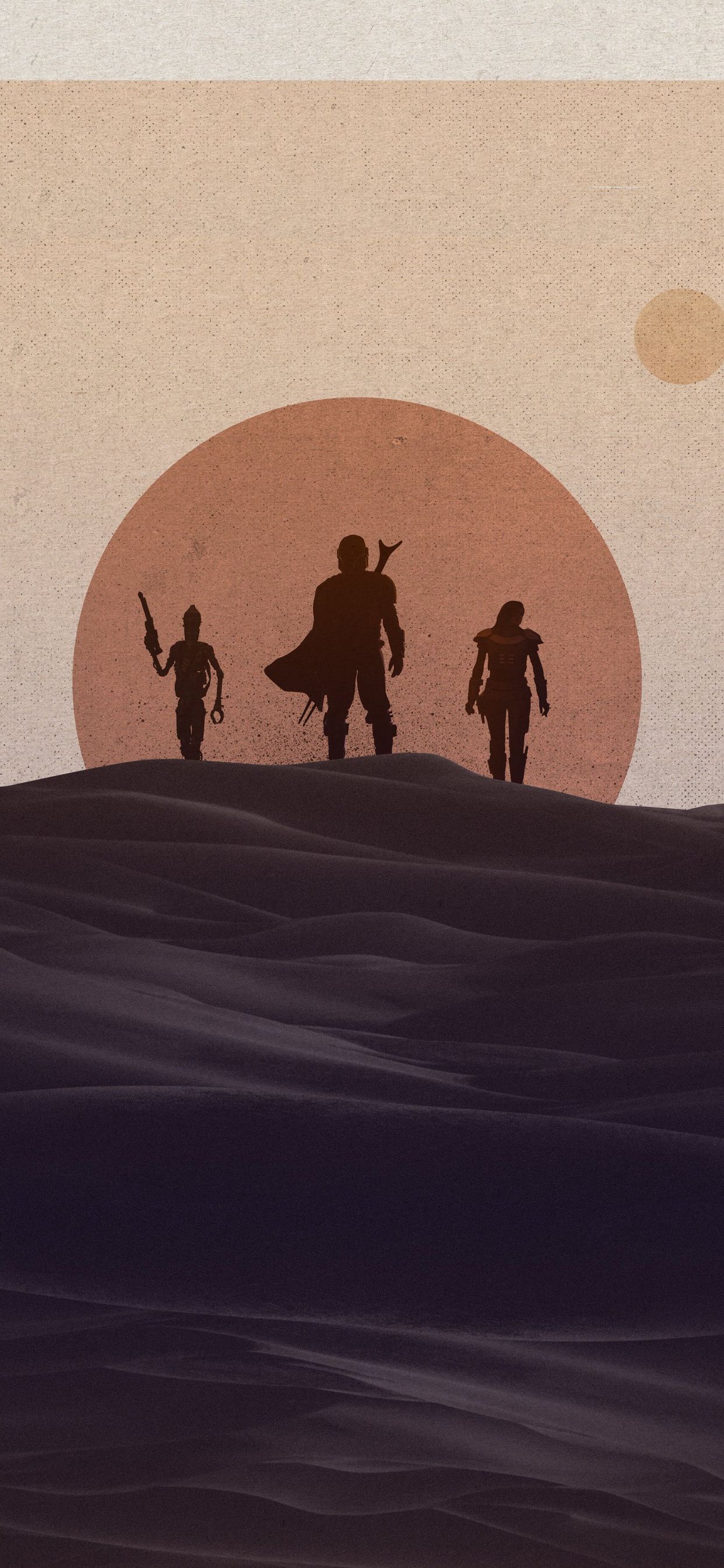 The Mandalorian iPhone wallpaper