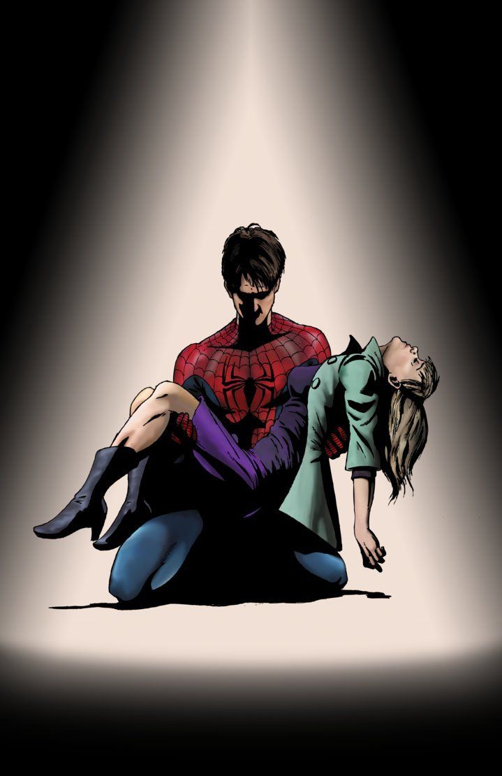 Gwen Stacy & Spider Man. Marvel Superhero Posters, Spiderman Artwork, Spiderman