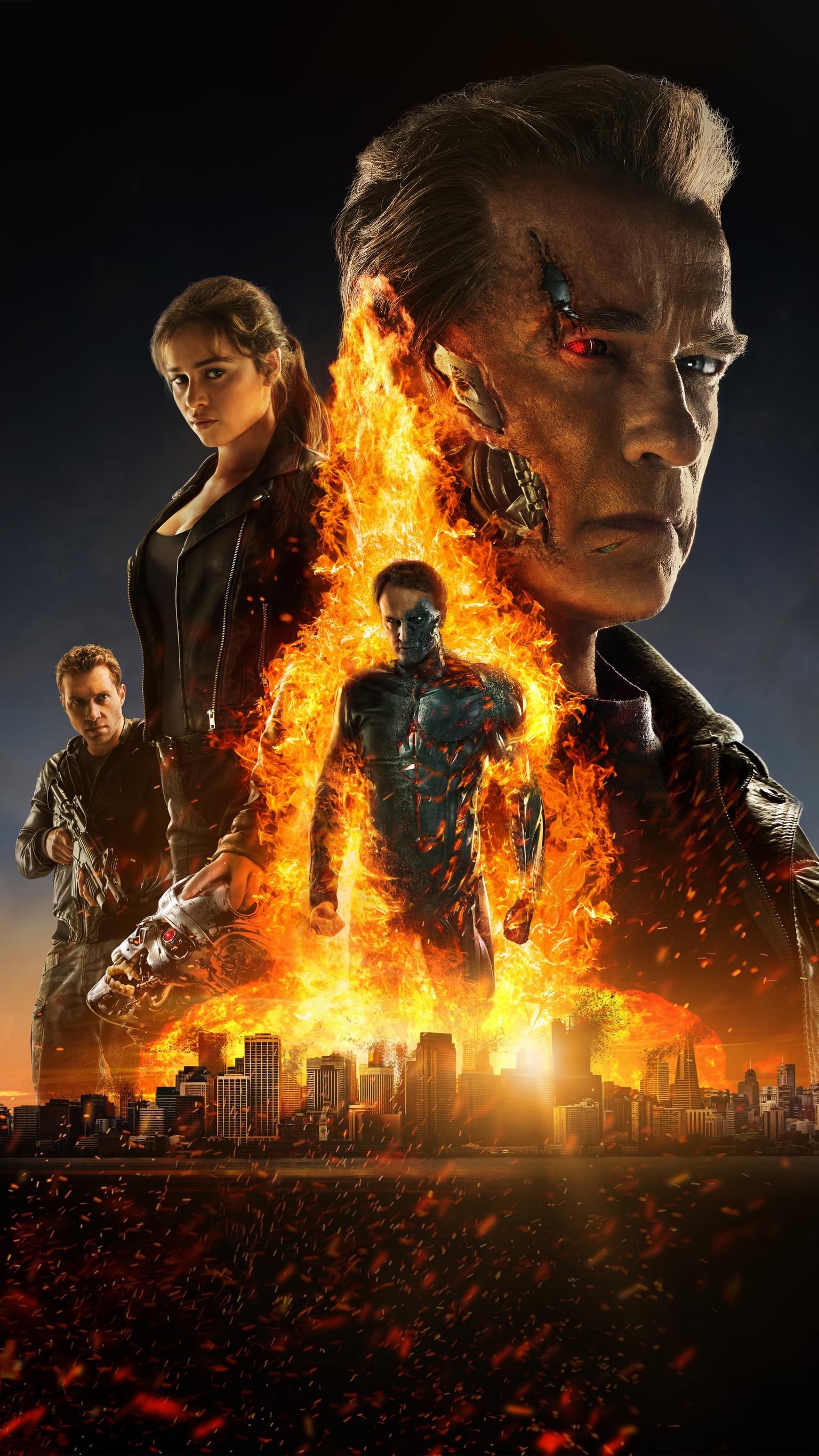 Terminator Genisys (2015) Phone Wallpaper. Moviemania. Terminator genisys, Terminator, Breaking bad movie