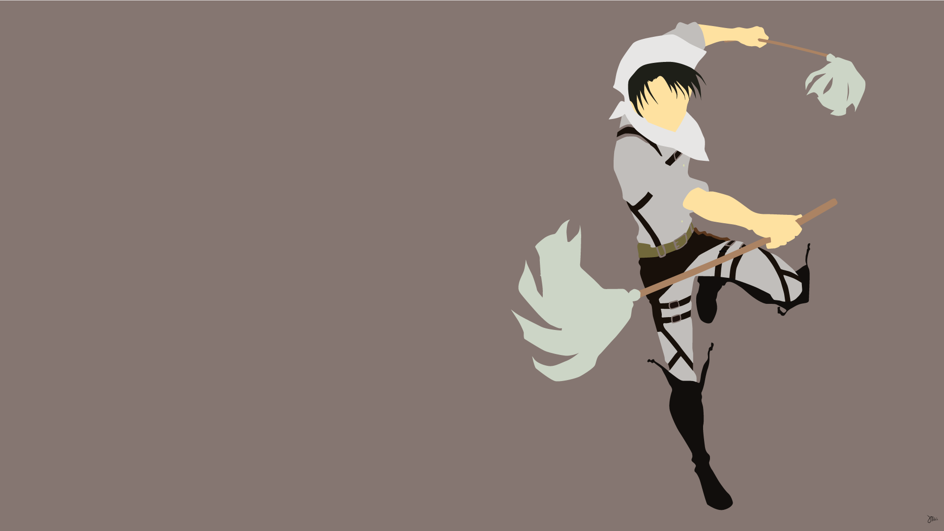 Anime Attack On Titan Levi Ackerman Wallpaper. Attack on titan anime, Minimalist wallpaper, Anime wallpaper