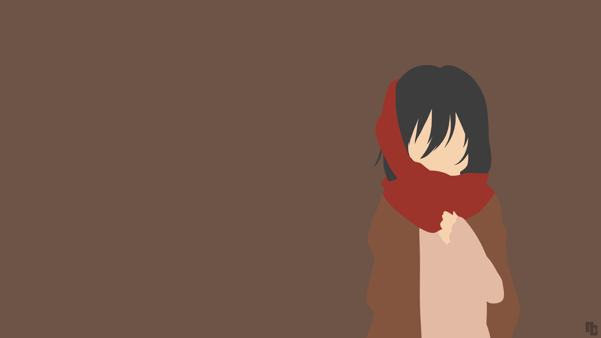 Minimalist Wallpaper. Mikasa. Attack on Titan. Attack on titan art, Attack on titan anime, Attack on titan