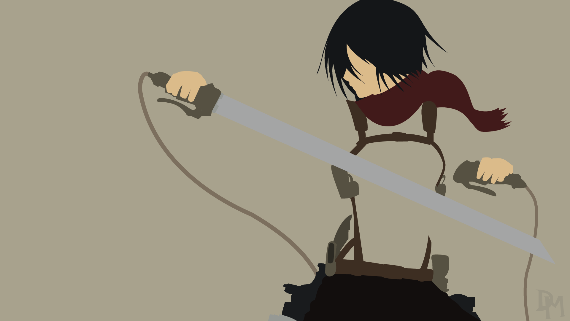 Shingeki No Kyojin (AoT) Ackerman. Anime, Attack on titan anime, Minimalist wallpaper