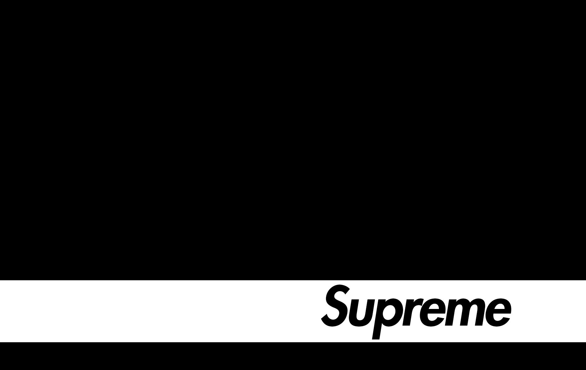 White Supreme iPhone Wallpaper
