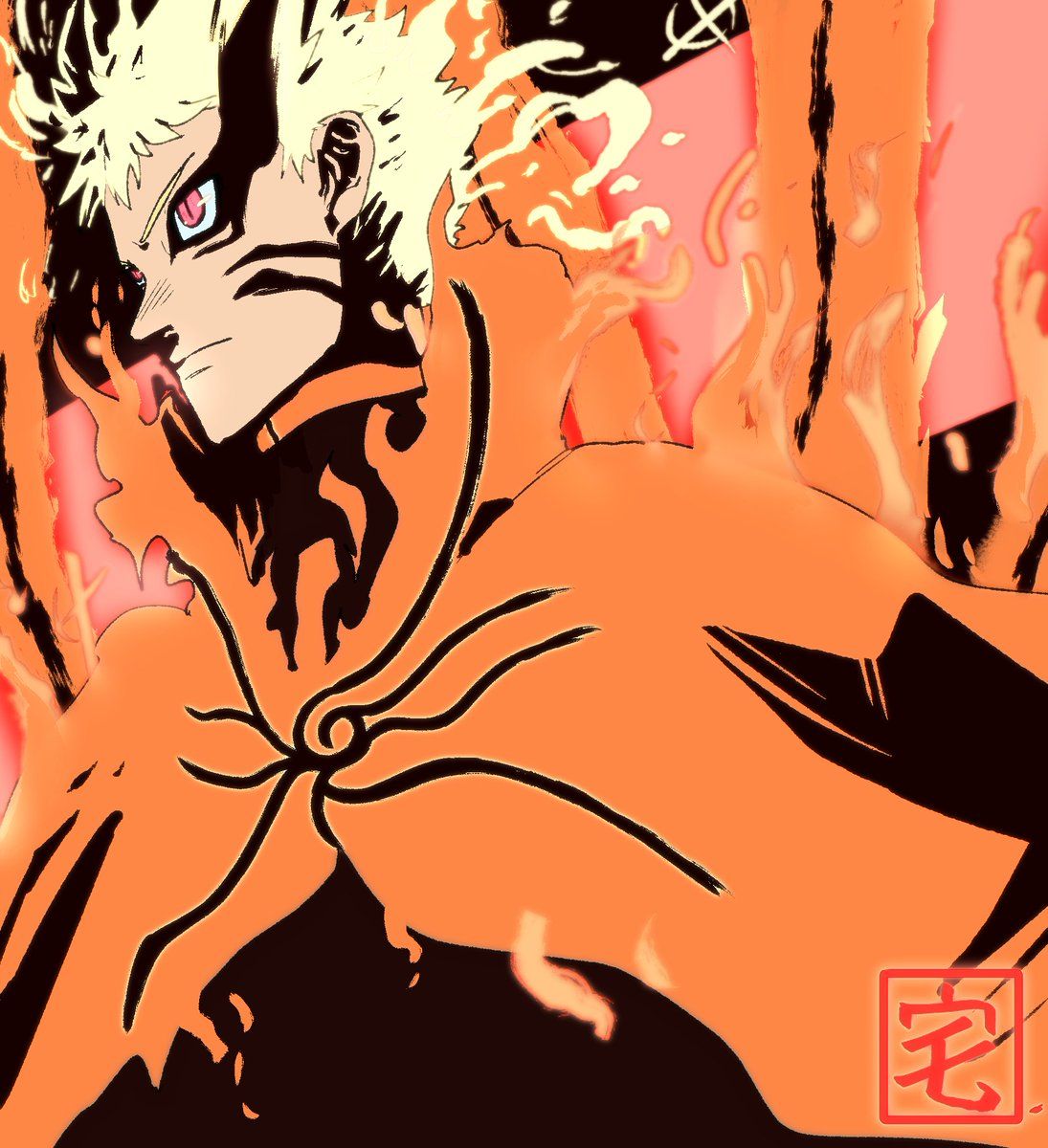 Naruto Baryon Mode Wallpaper  Naruto Naruto art Boruto