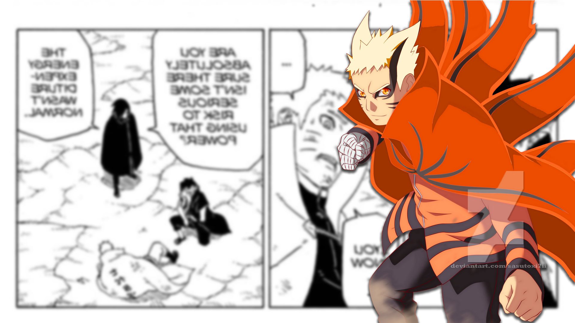 This should be the consequence of Barion Mode on Naruto's physique in Boruto 53 Random In English
