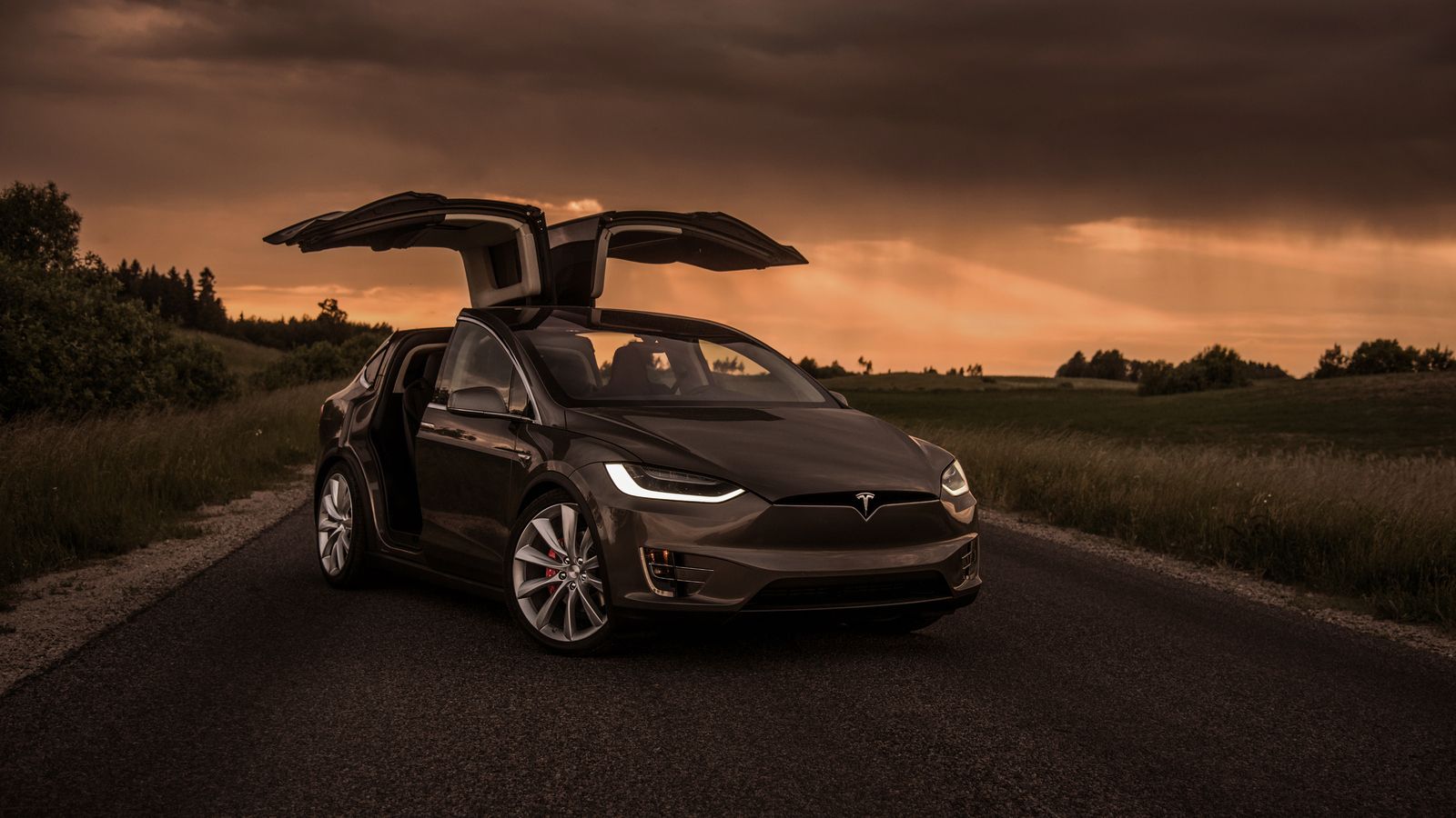 Tesla Model X Front 1600x900 Resolution HD 4k Wallpaper, Image, Background, Photo and Picture