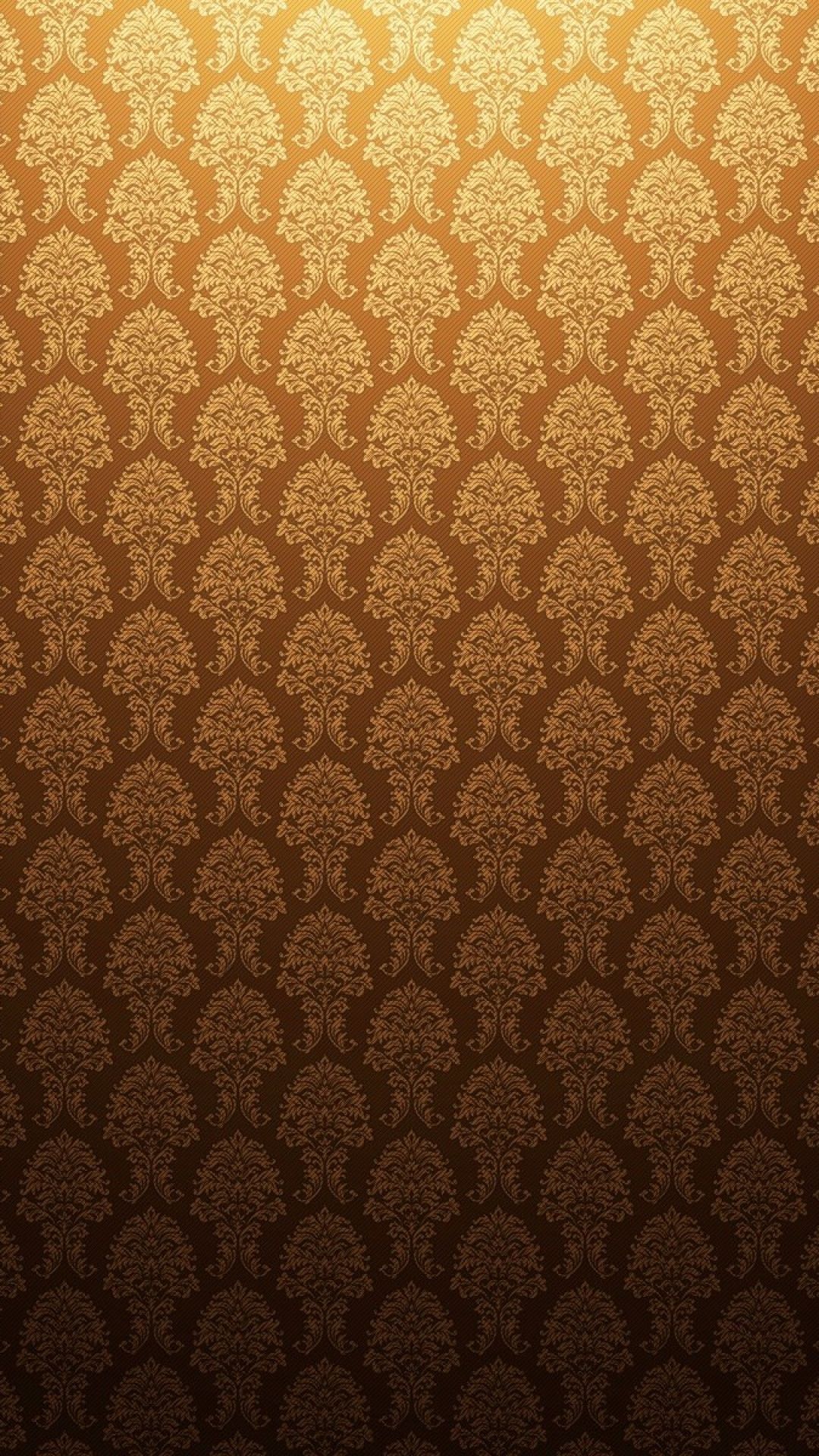 Brown Orange Baroque Texture Patterns iPhone 6 Plus HD Wallpaper HD