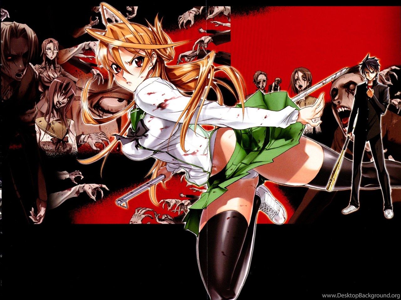 Image 6962 Highschool Of The Dead HD Wallpaper Anime. Desktop Background