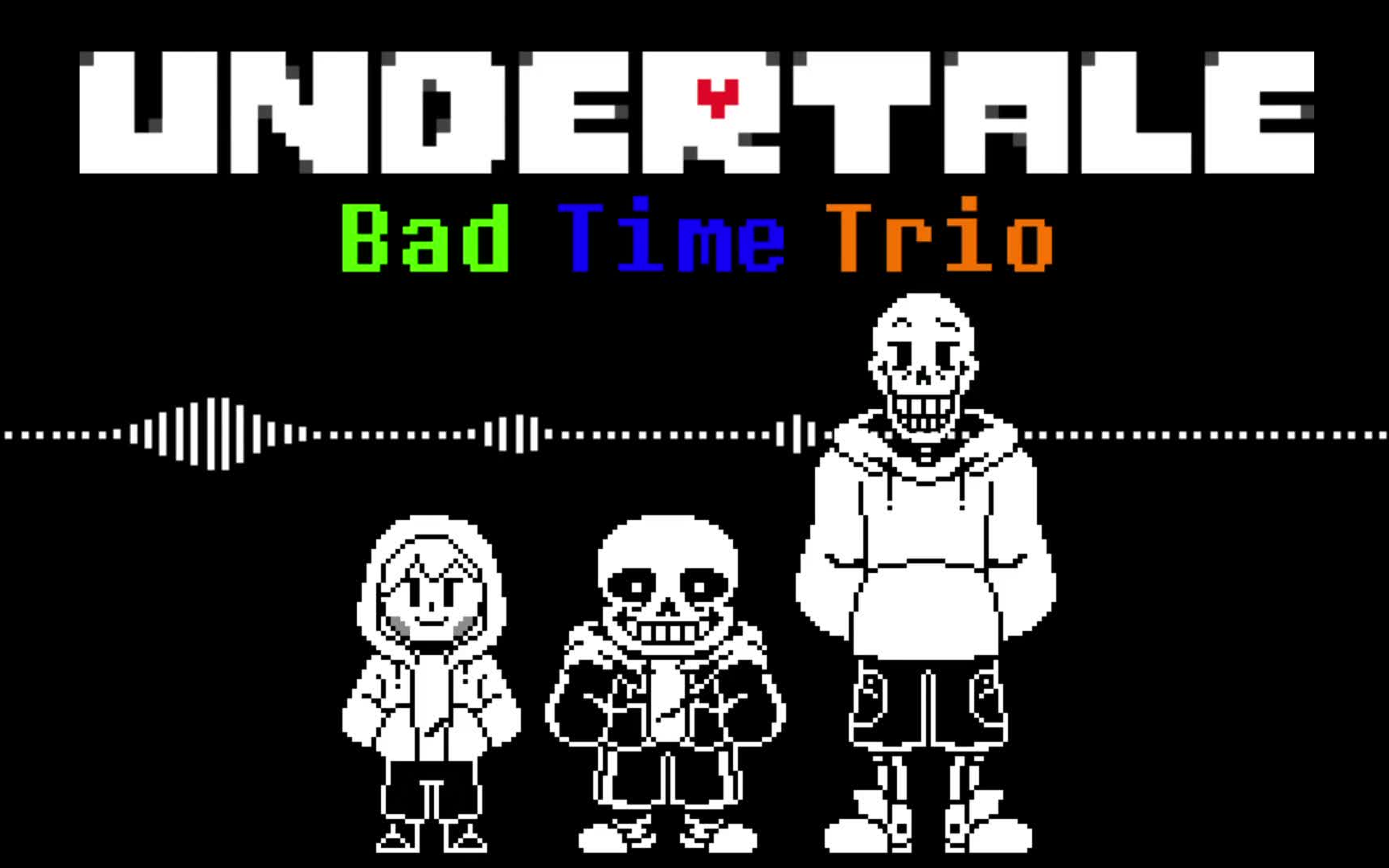 Андертейл бэд тайм трио. Bad time Trio обои. Киллер тайм трио. Картина Bad time Trio.