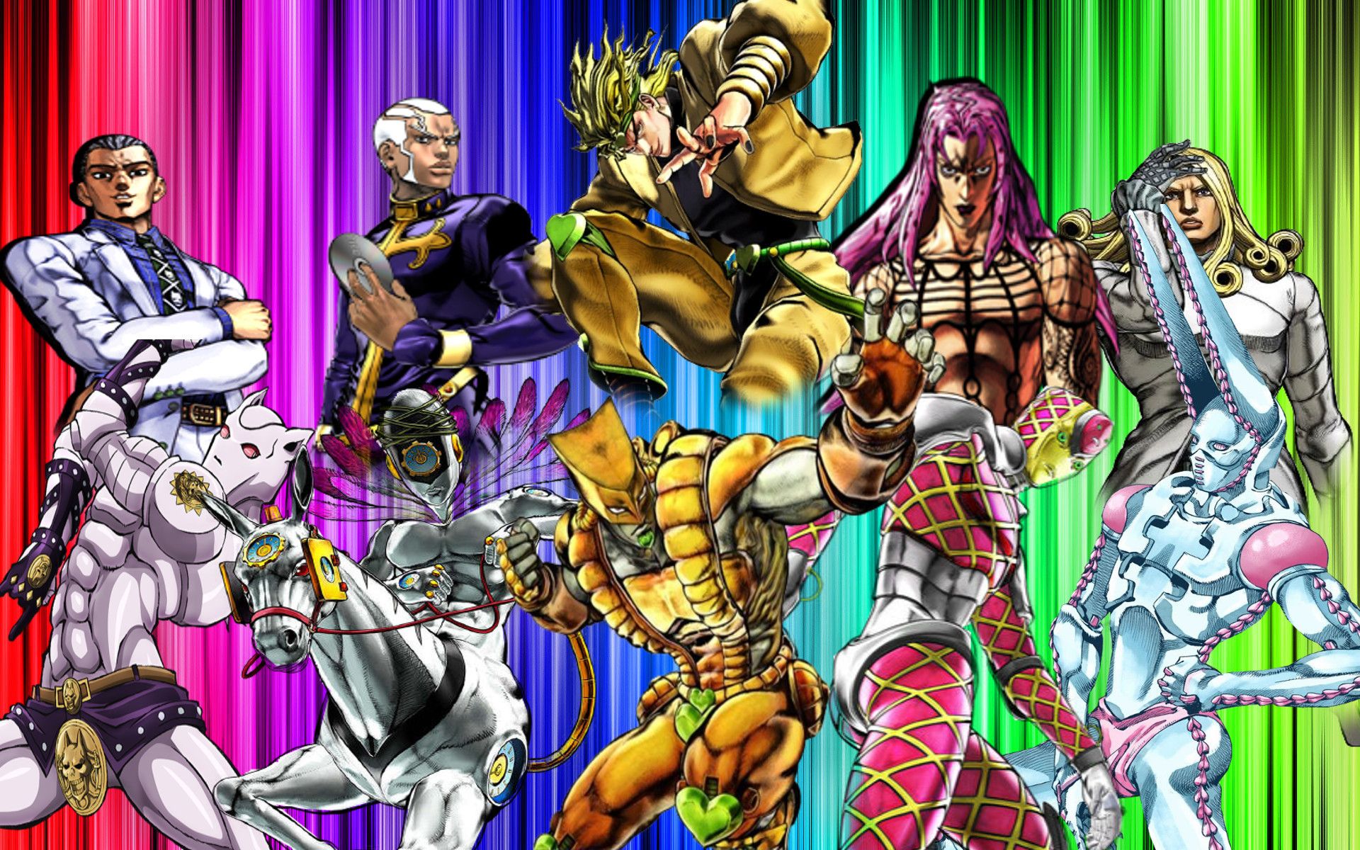 Jojo S Bizarre Adventure Villain Css Background Bizarre Adventure Bad Guys HD Wallpaper