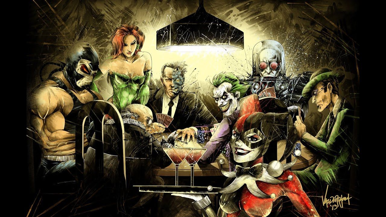 Batman Villains Poker HD Wallpaper