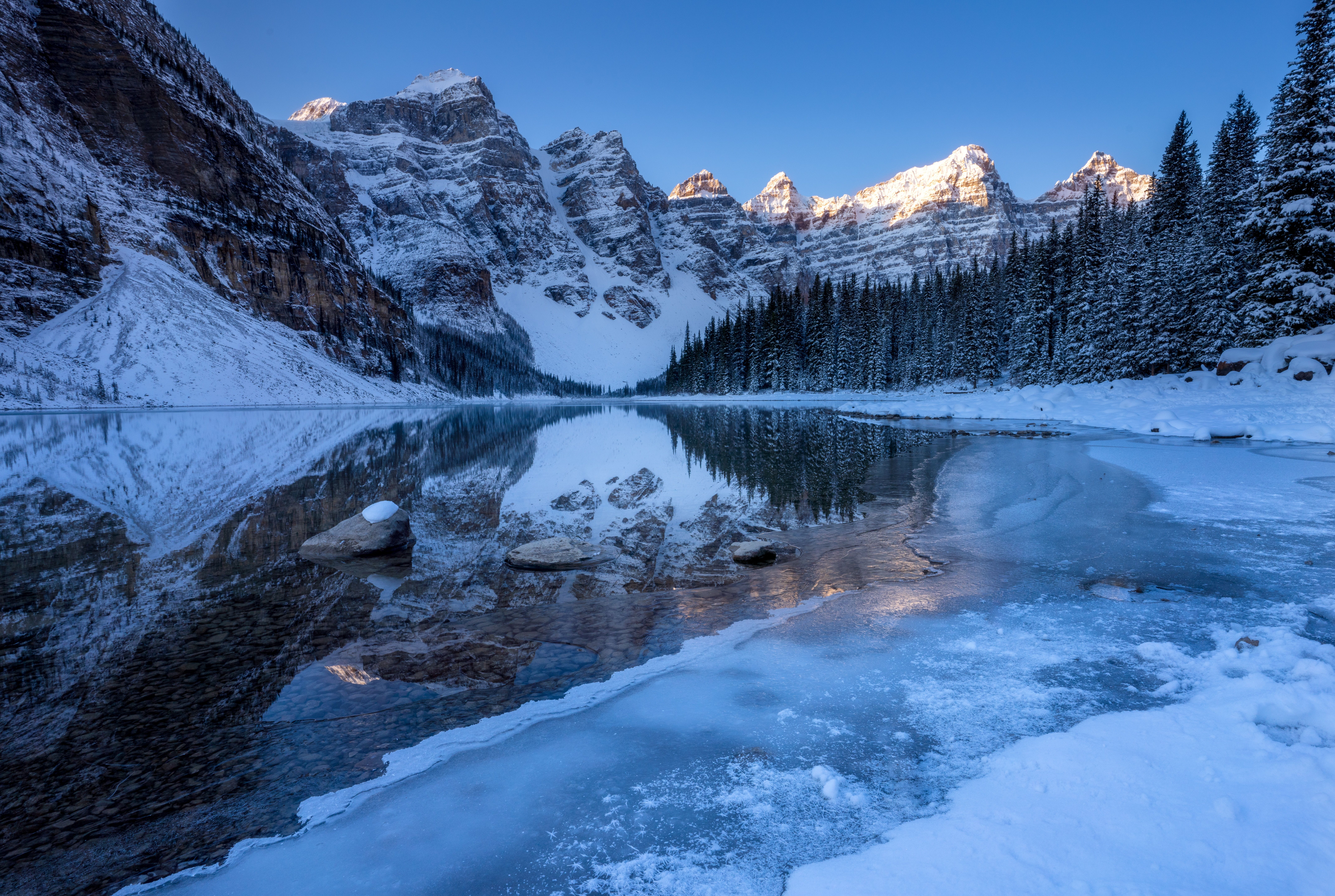 Moraine Lake in Banff National Park. (Photo credit to Perry Kibler) [8579 x 5760]