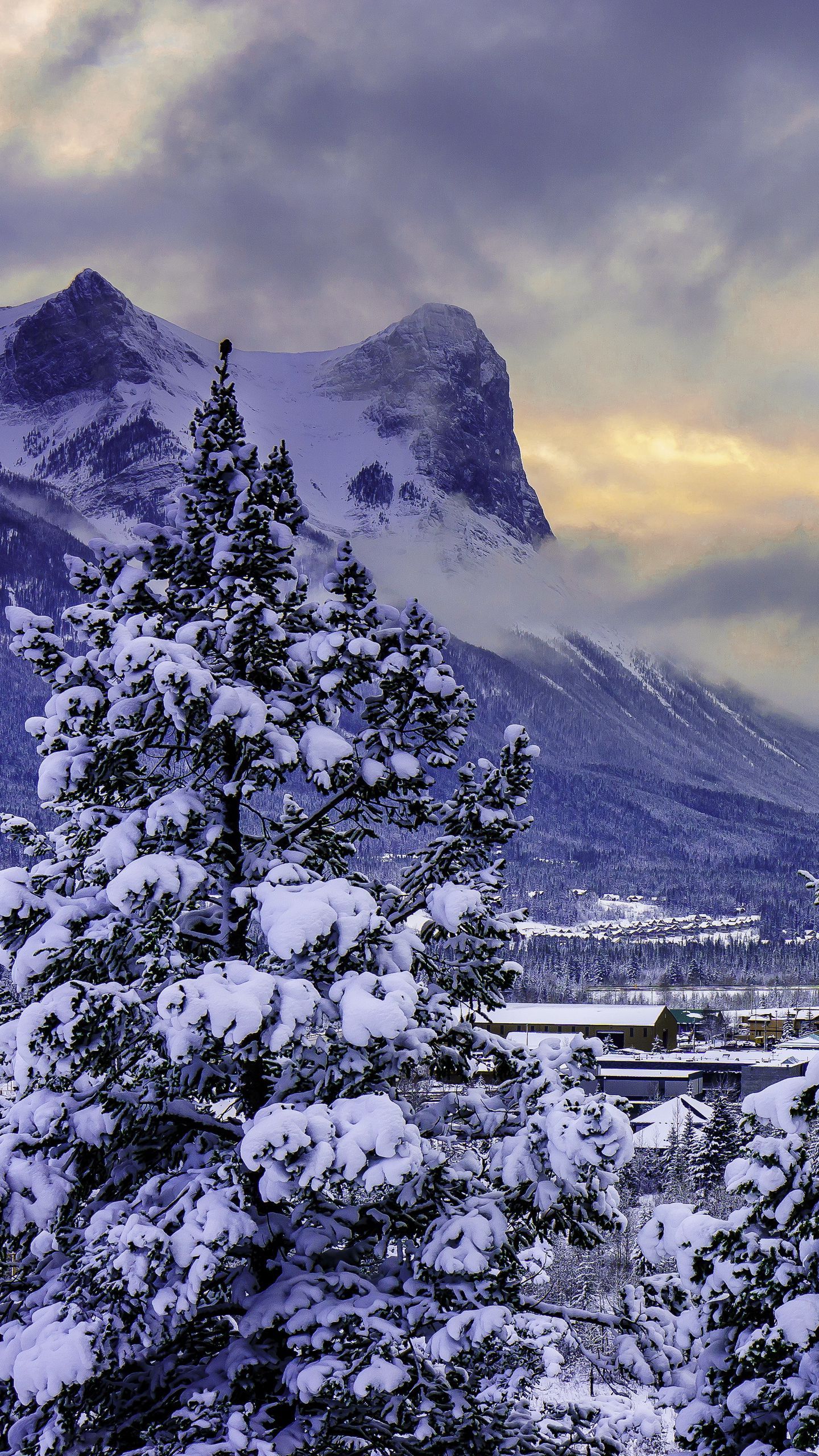 Winter Wallpaper Mountains Canada