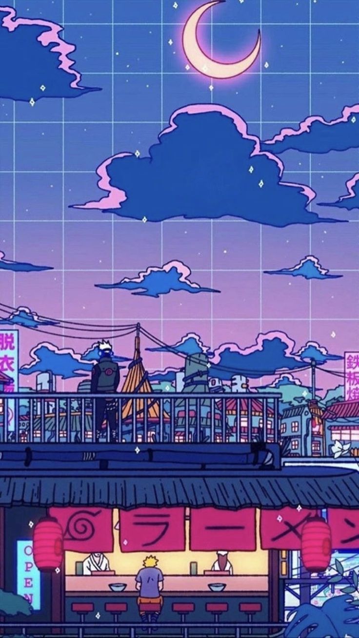 Ichiraku Ramen Shøp. Illüstrasyon posterleri, Retro posterler, Arkaplan tasarımları