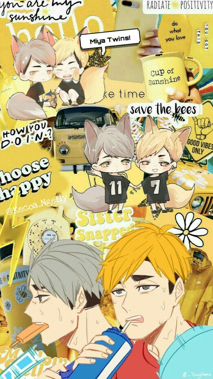 Miya Twins Wallpaper Atsumu Osamu. Haikyuu anime, Cute anime wallpaper, Chibi wallpaper