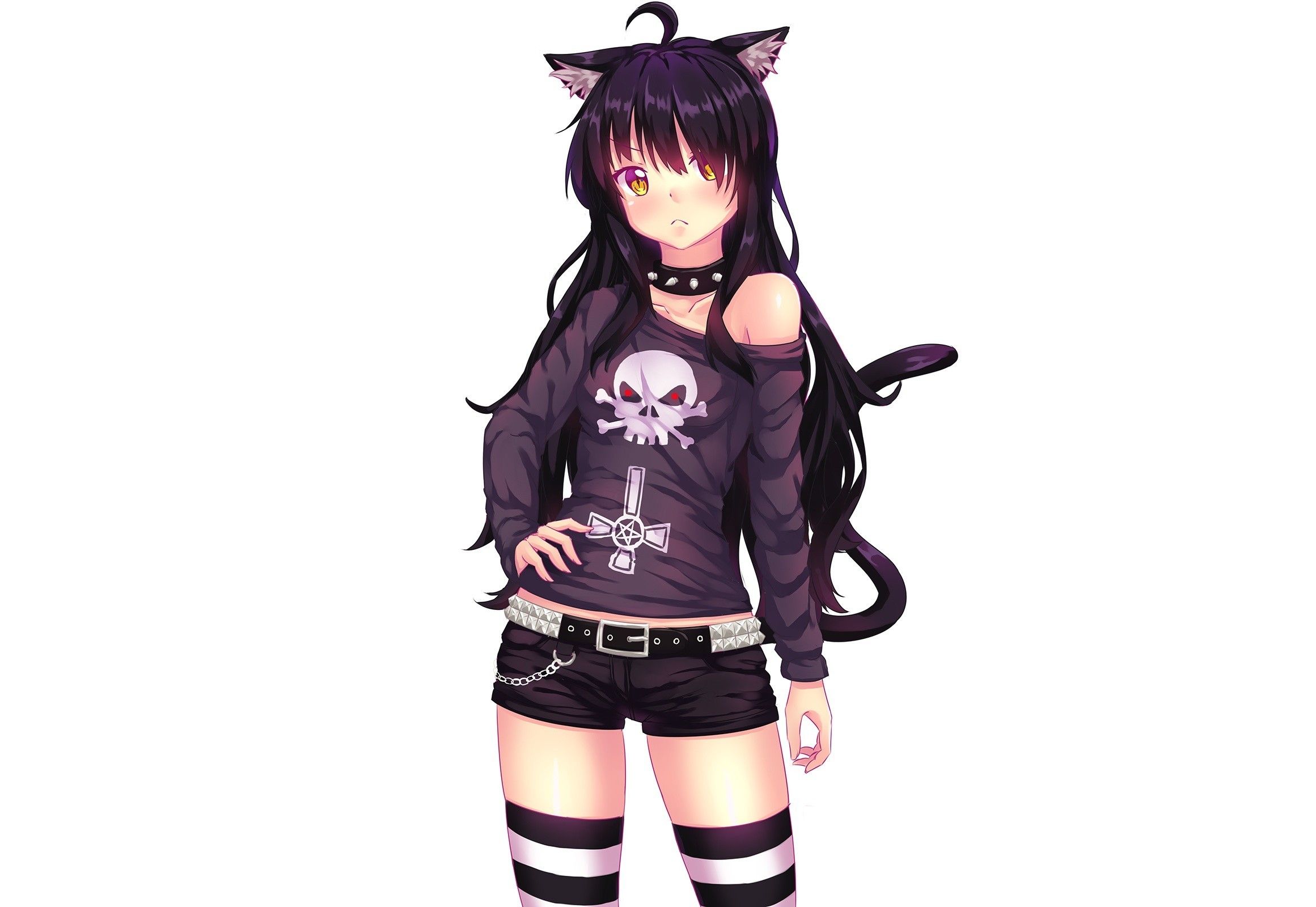 Anime Cat Girl Black Hair