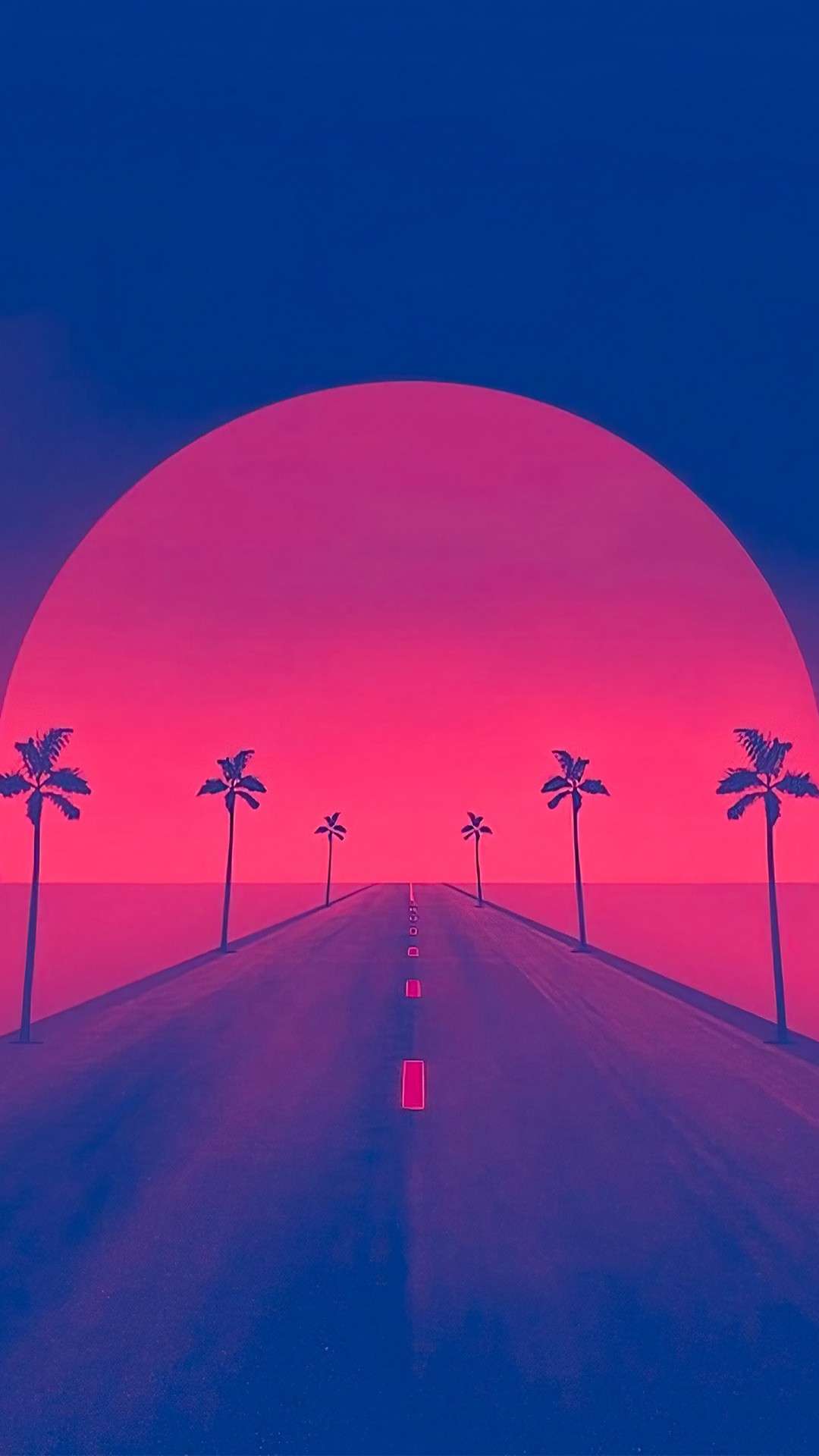 Retrowave Wallpaper iPhone X