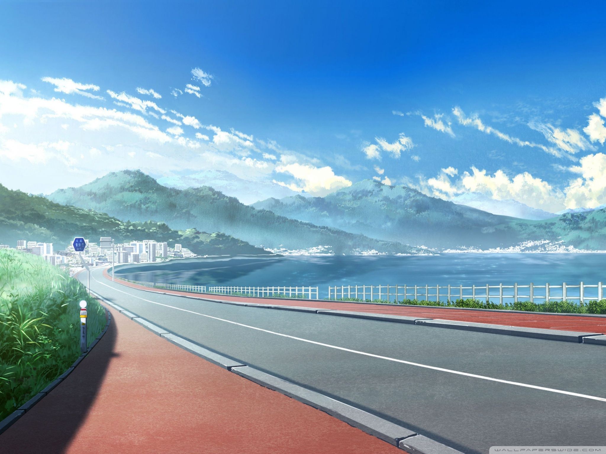 Anime Landscape Ultra HD Desktop Background Wallpaper for 4K UHD TV, Multi Display, Dual Monitor, Tablet
