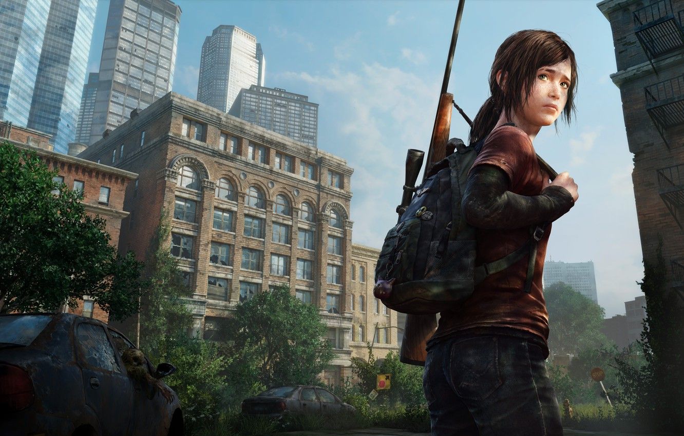 Wallpaper machine, the city, Apocalypse, girl, Ellie, the end of the world, epidemic, The Last of Us image for desktop, section игры