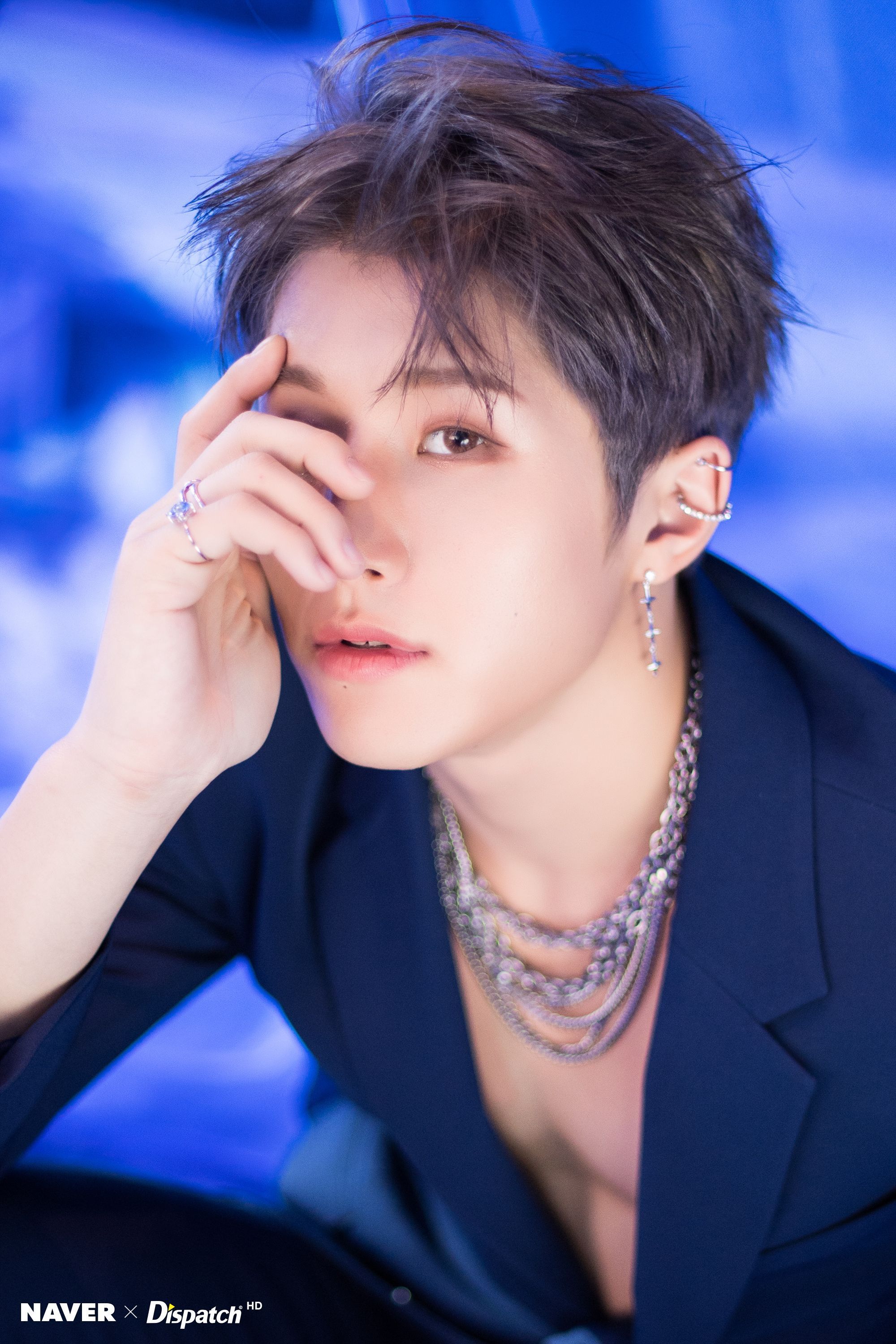 ASTRO Jinjin 6th mini album BLUE FLAME promotion photohoot by Naver x Dispatch ///// #ASTRO #BLUEFLAME #JINJIN. Astro, Astro wallpaper, Astro kpop