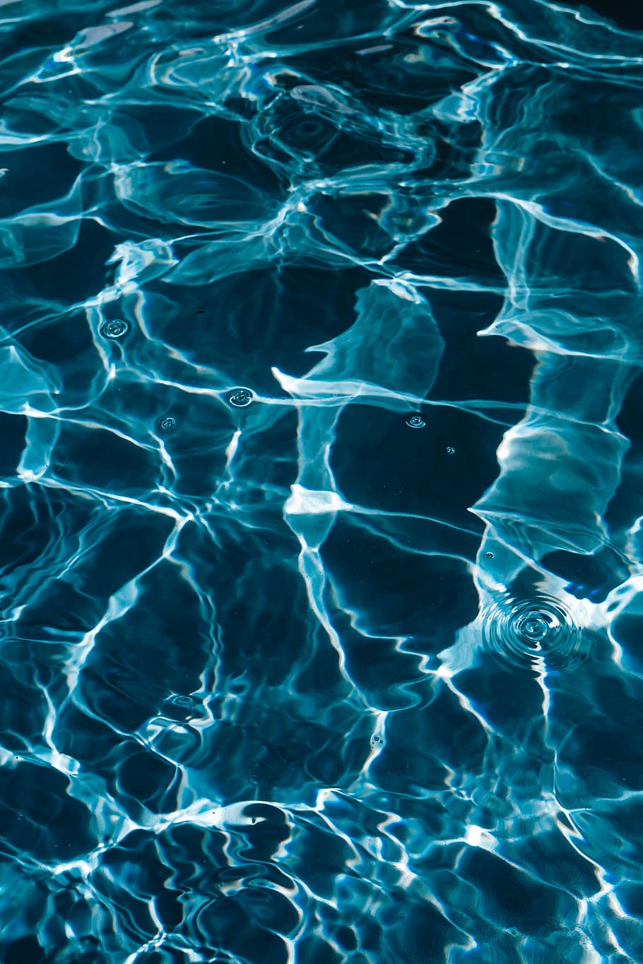 Wavy Water Surface In A Swimming Pool, Wave, Abstract, Surface Wallpaper & Background Download