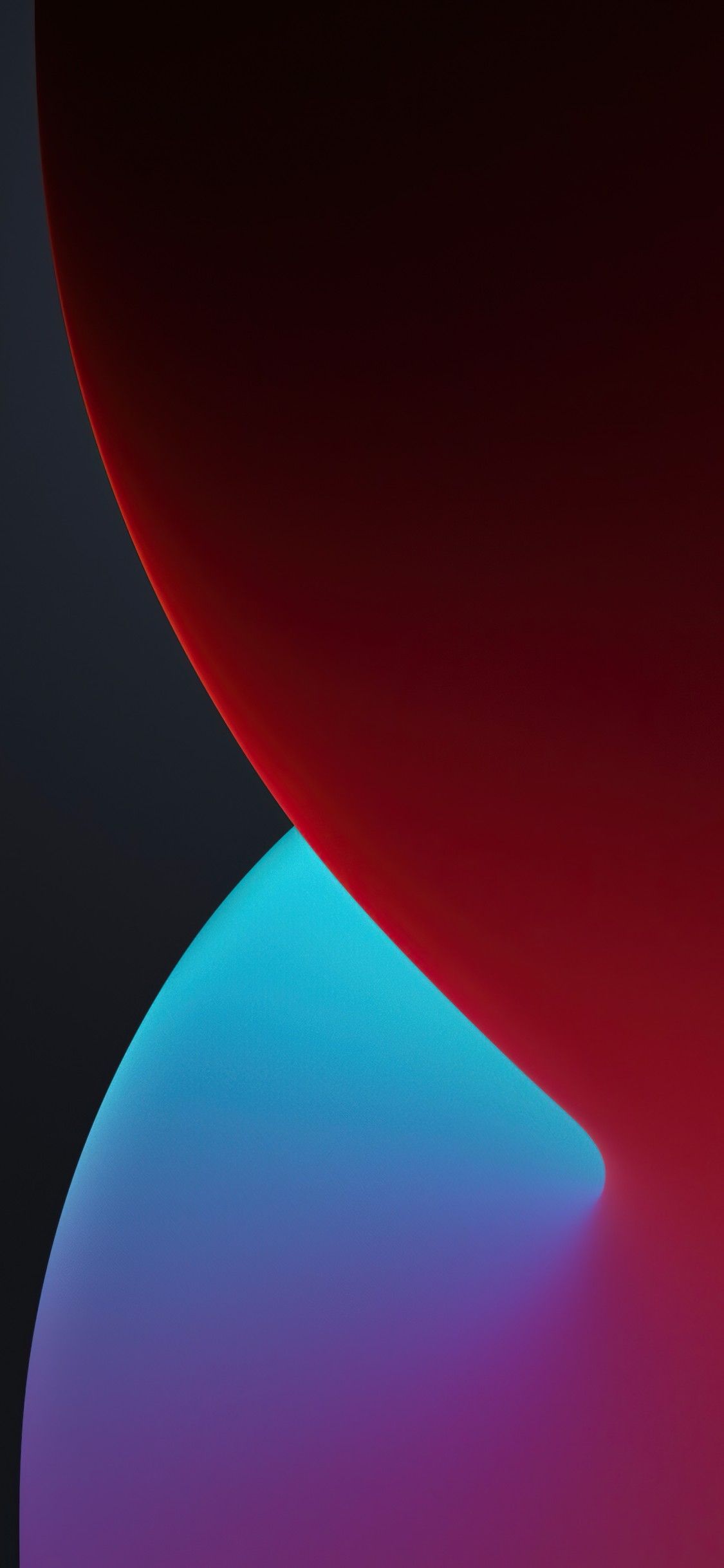 iOS 14 4K Wallpaper, WWDC, iPhone iPadOS, Dark, Red, Stock, Gradients