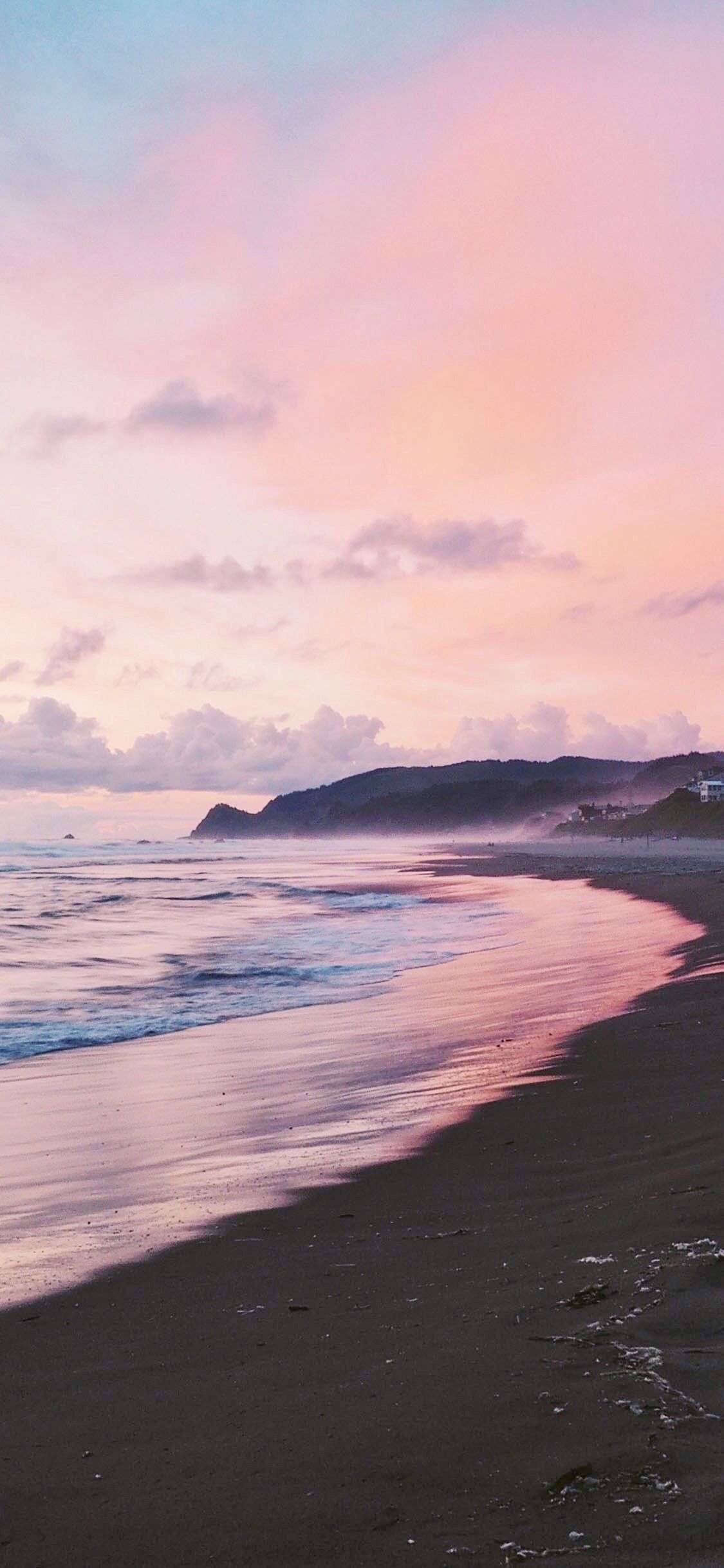Aesthetic iPhone 7 Sunset Beach Wallpaper