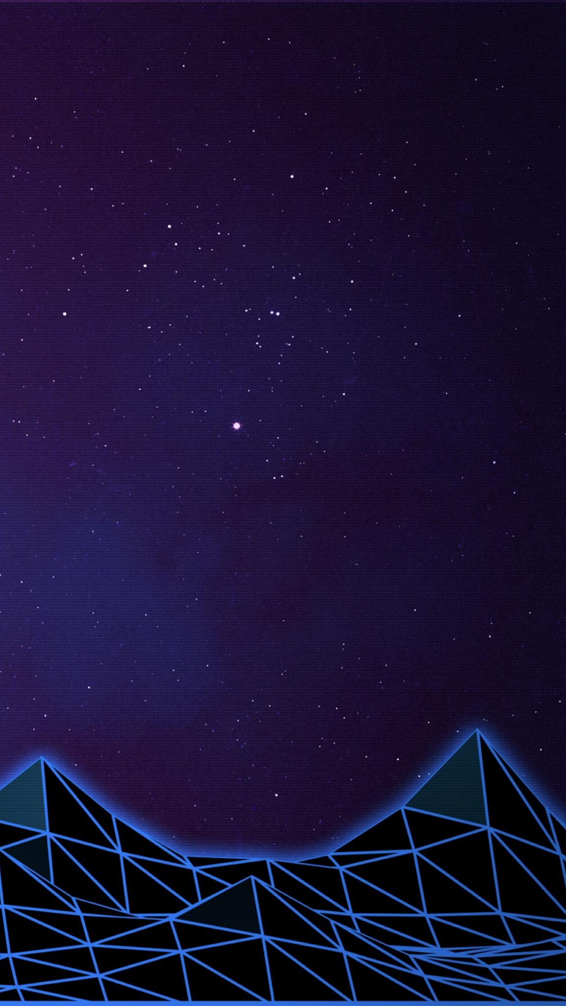Synthwave iPhone Wallpaper