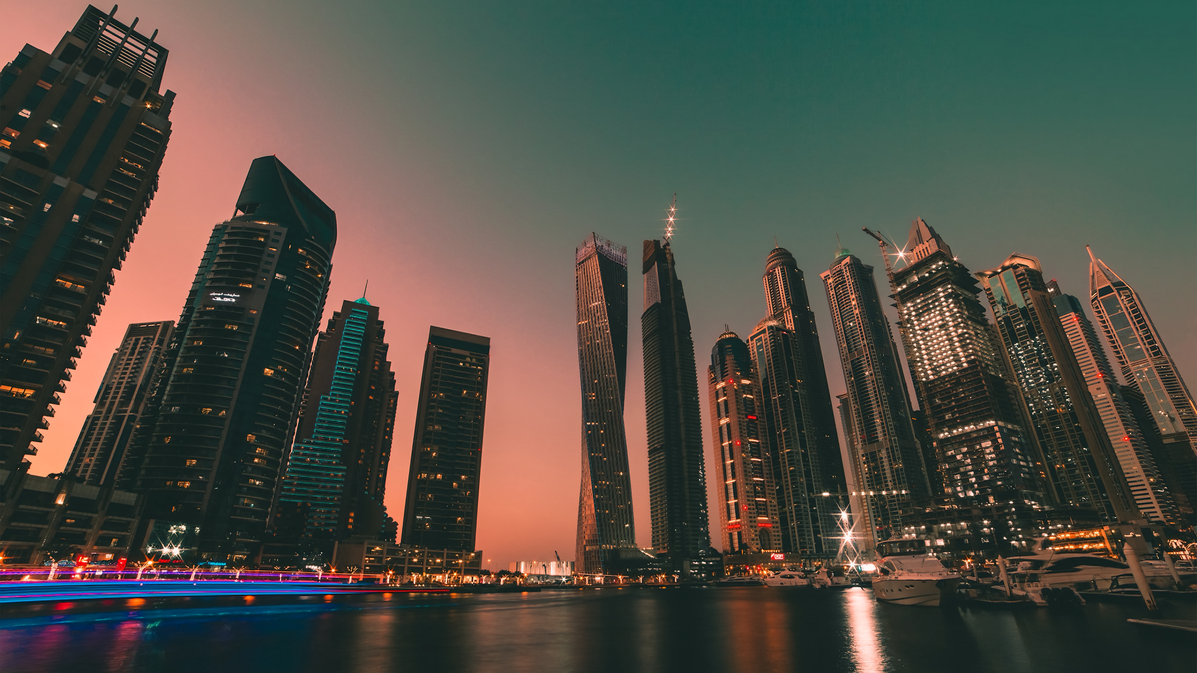 Marina Dock Dubai (David Rodrigo) [3840x2160]. Laptop wallpaper desktop wallpaper, Urban landscape, Macbook wallpaper