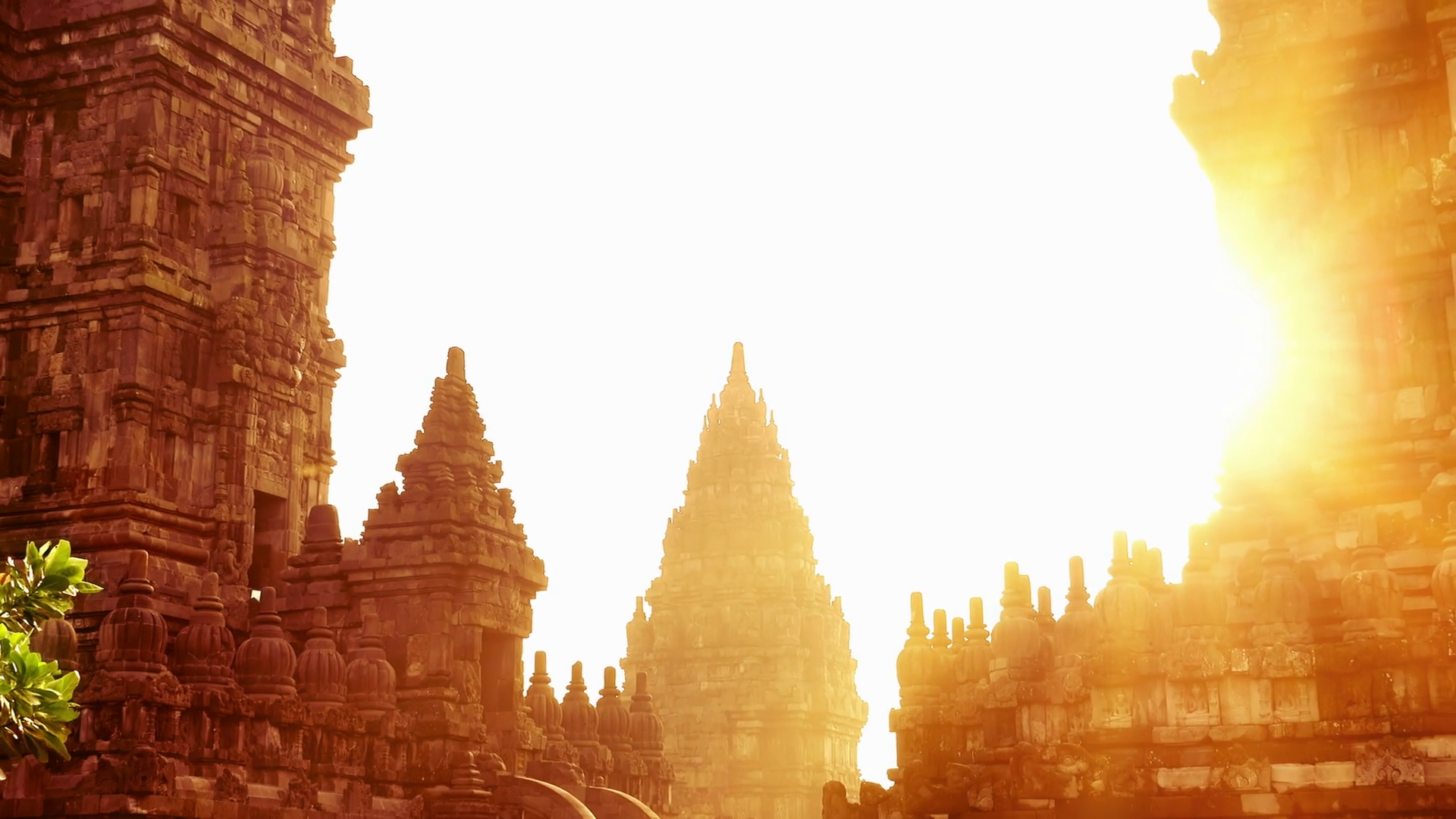 Beautiful Buildings Of Ancient Prambanan Or Rara Jonggrang Temple Background Wallpaper & Background Download