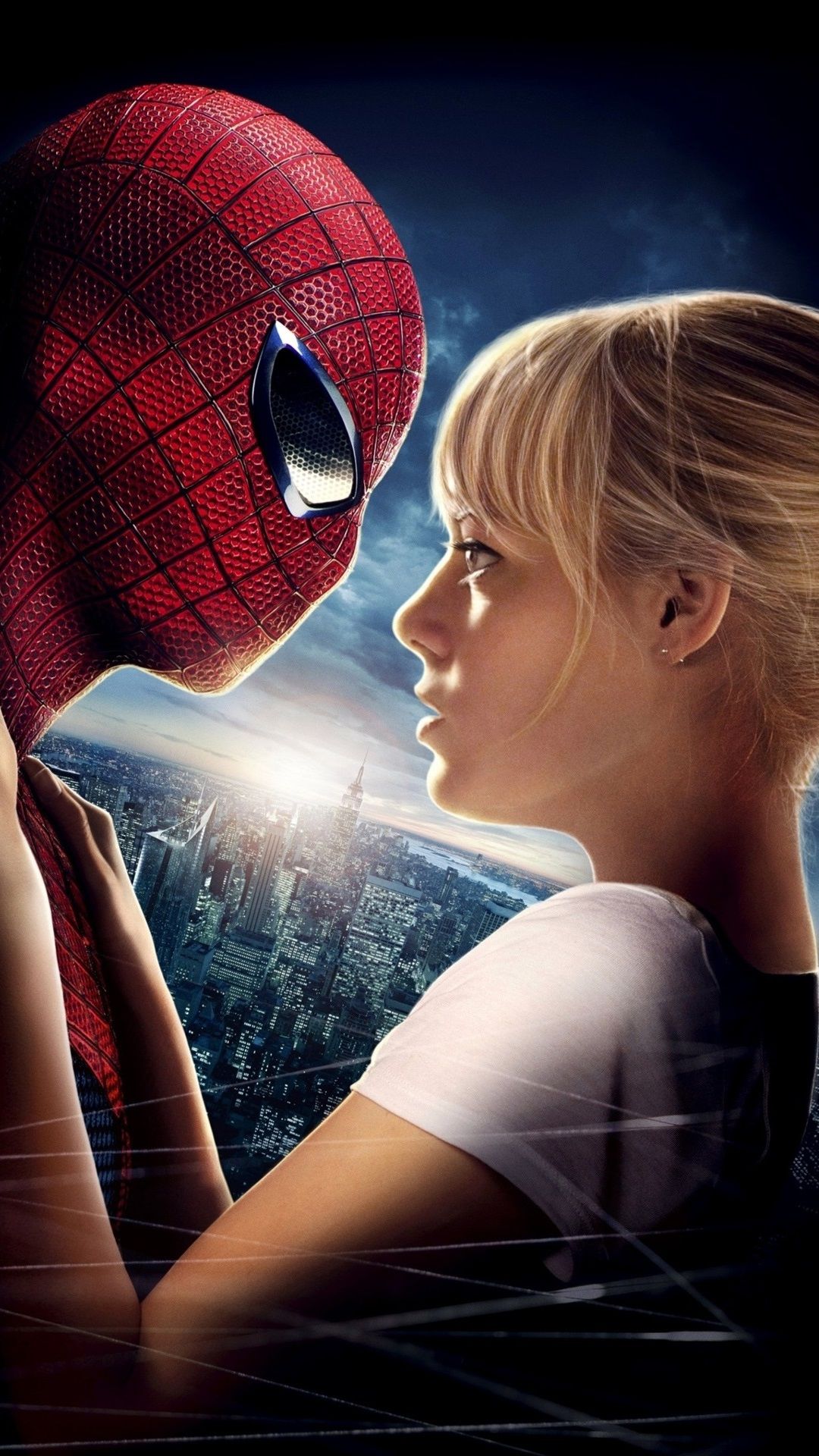 iPhone Wallpaper Emma Stone And Spider Man In The Amazing Spiderman Wallpaper iPhone