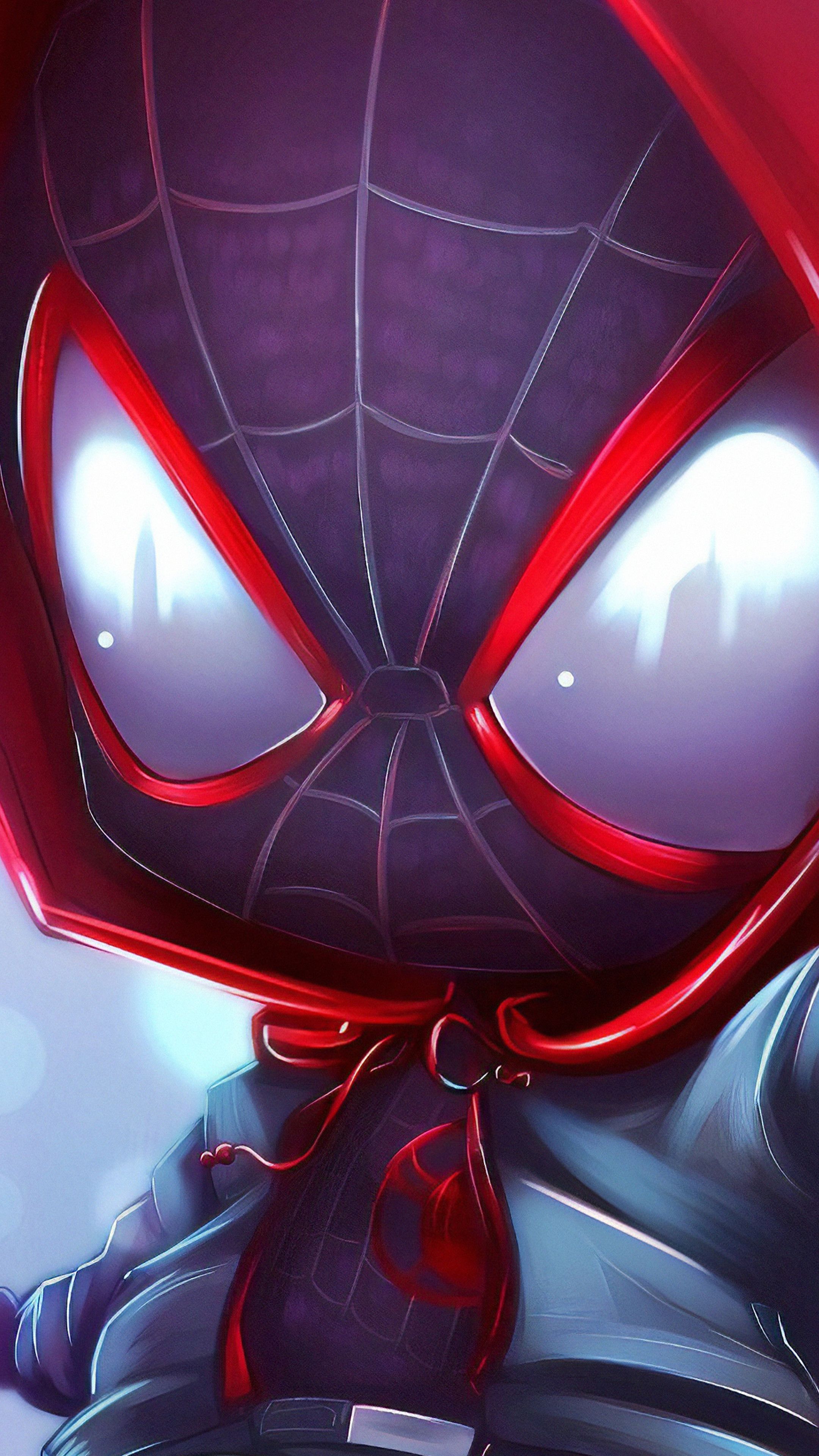 Spider Man, Miles Morales, Chibi, Marvel, 4K Phone HD Wallpaper, Image, Background, Photo And Picture
