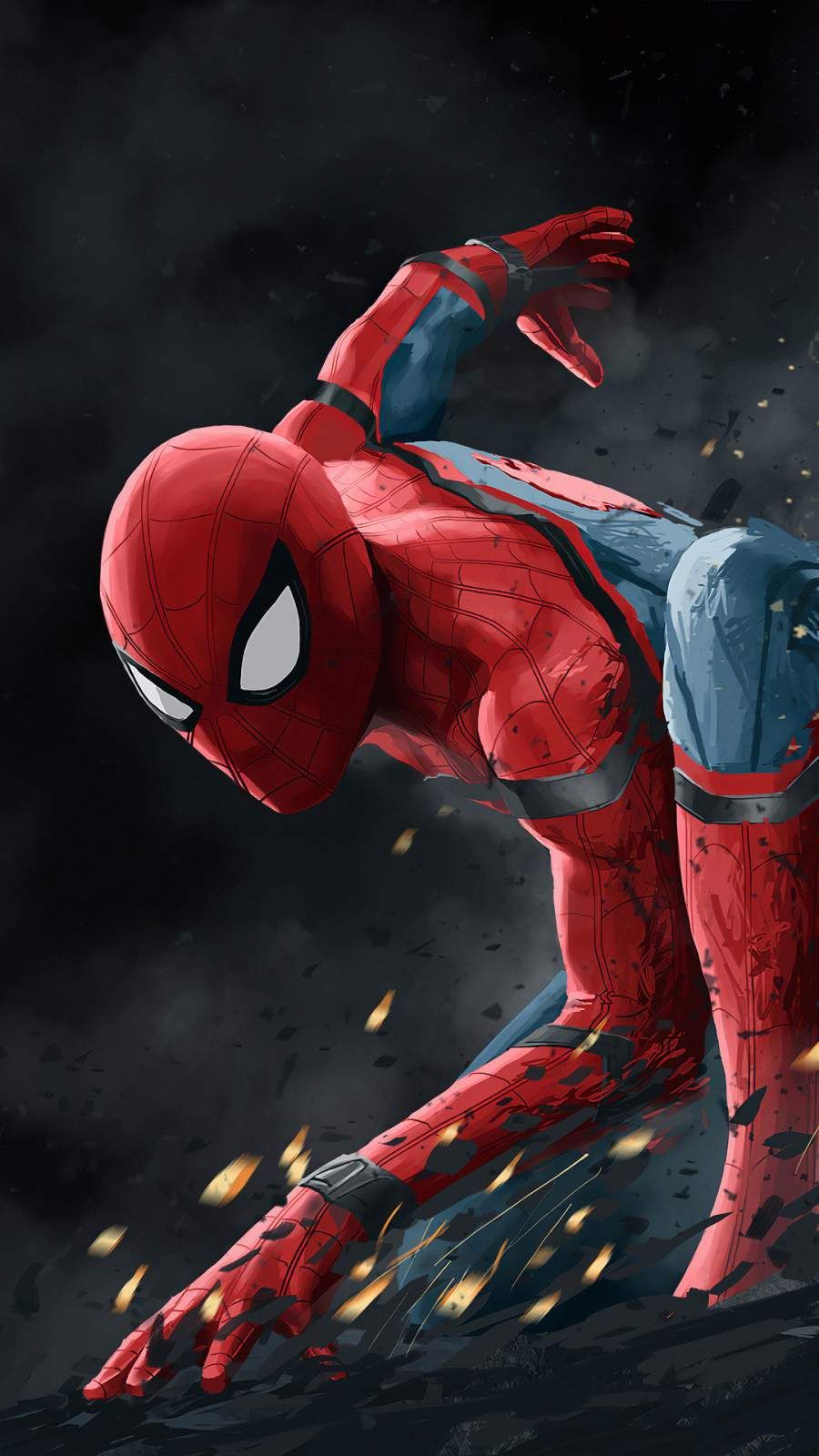 Spider Man Action Art iPhone Wallpaper. Spiderman, Marvel comics wallpaper, Amazing spiderman